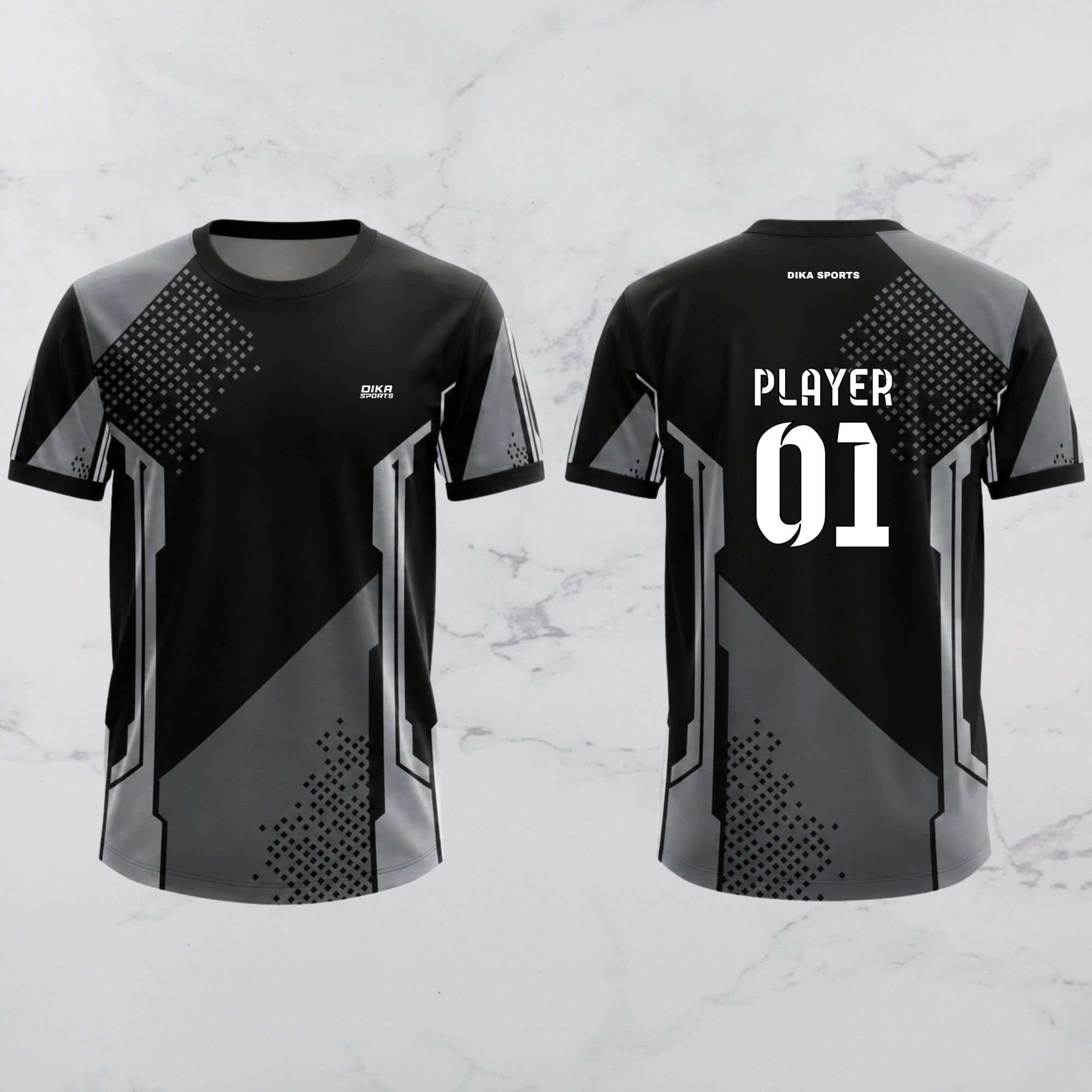 Dika Sports Round Neck Cricket Jersey for Men - Image 1