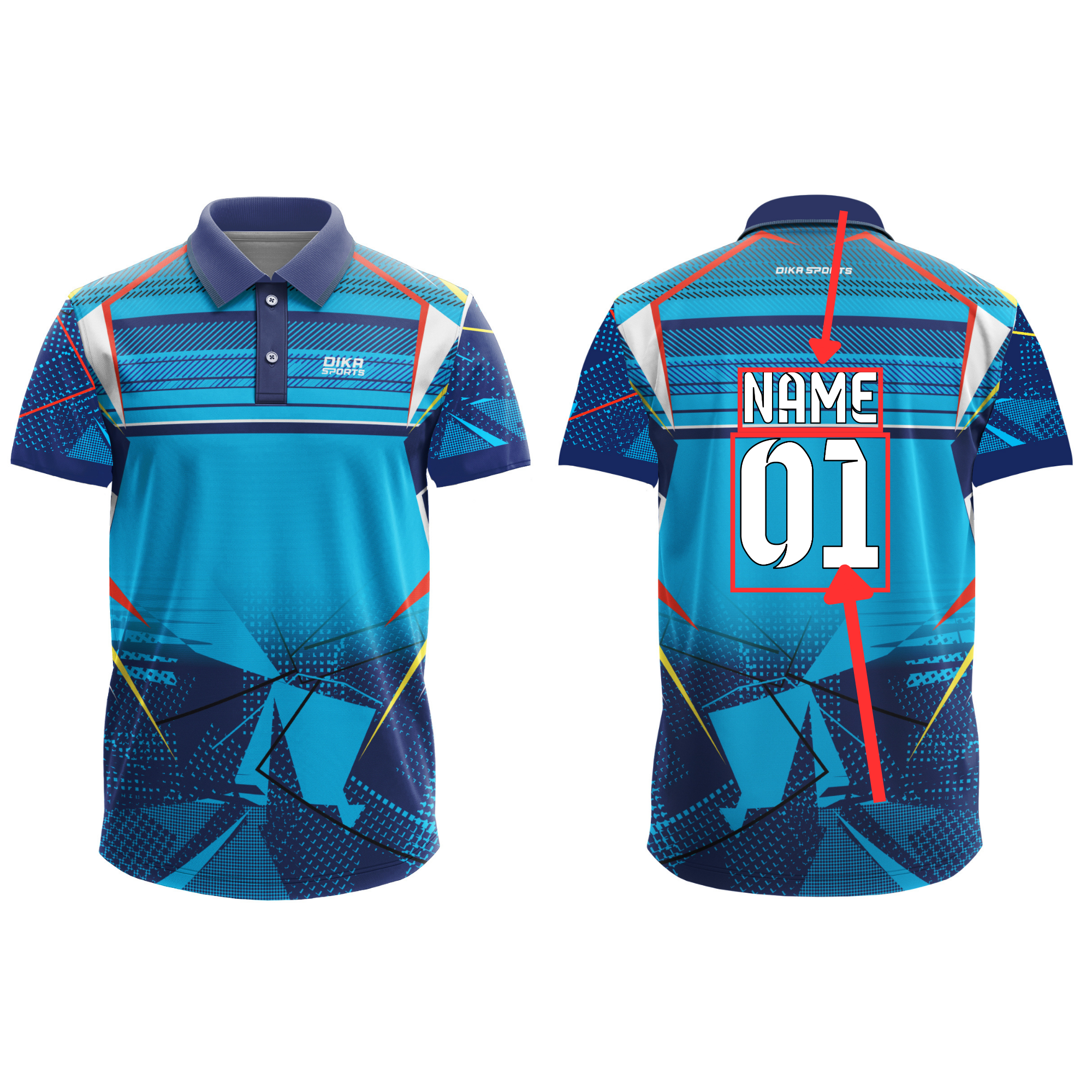 Custom Name T-shirt Personalized Sportswear for Men – DIKA SPORTS