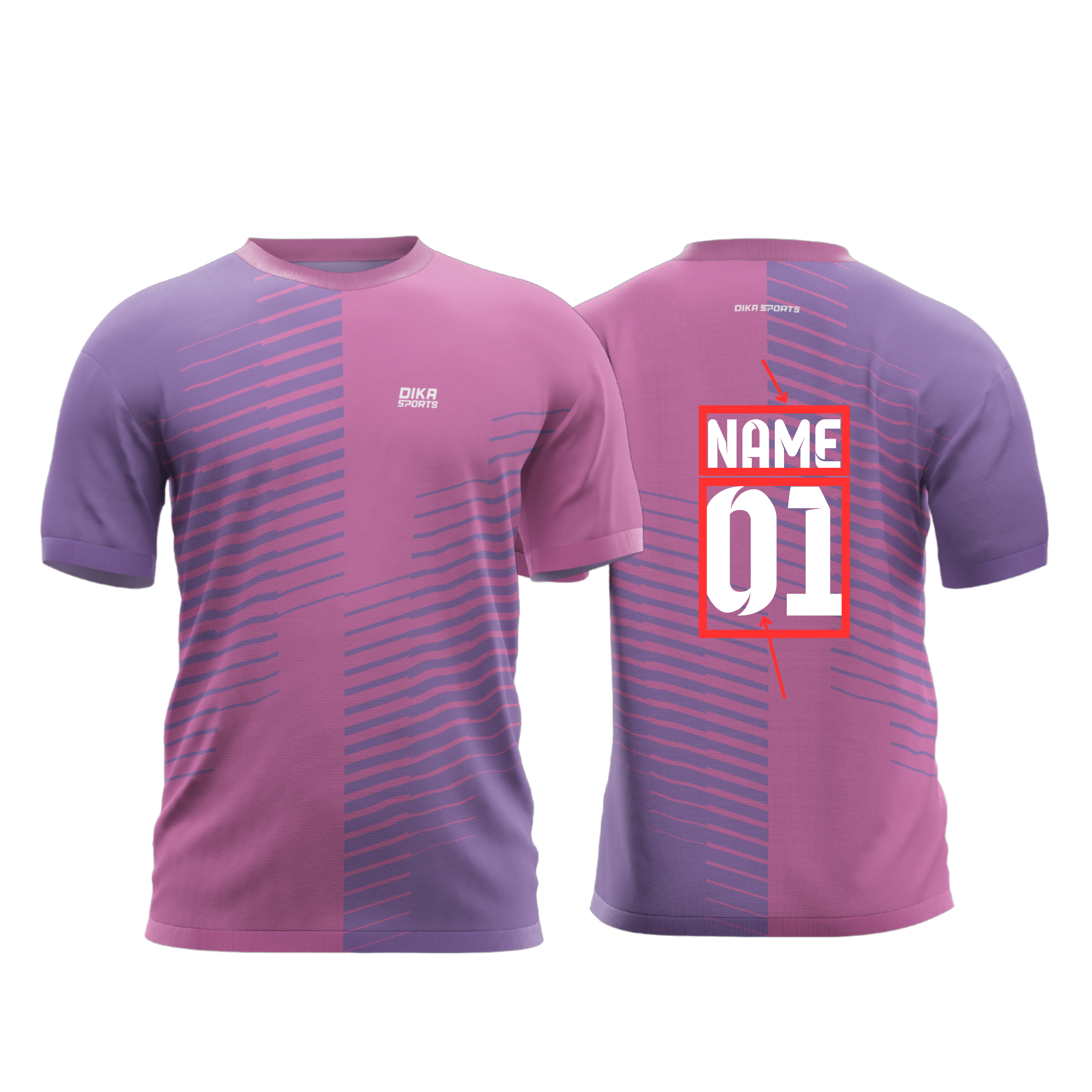 Name Number Printed Cricket jersey main image 0