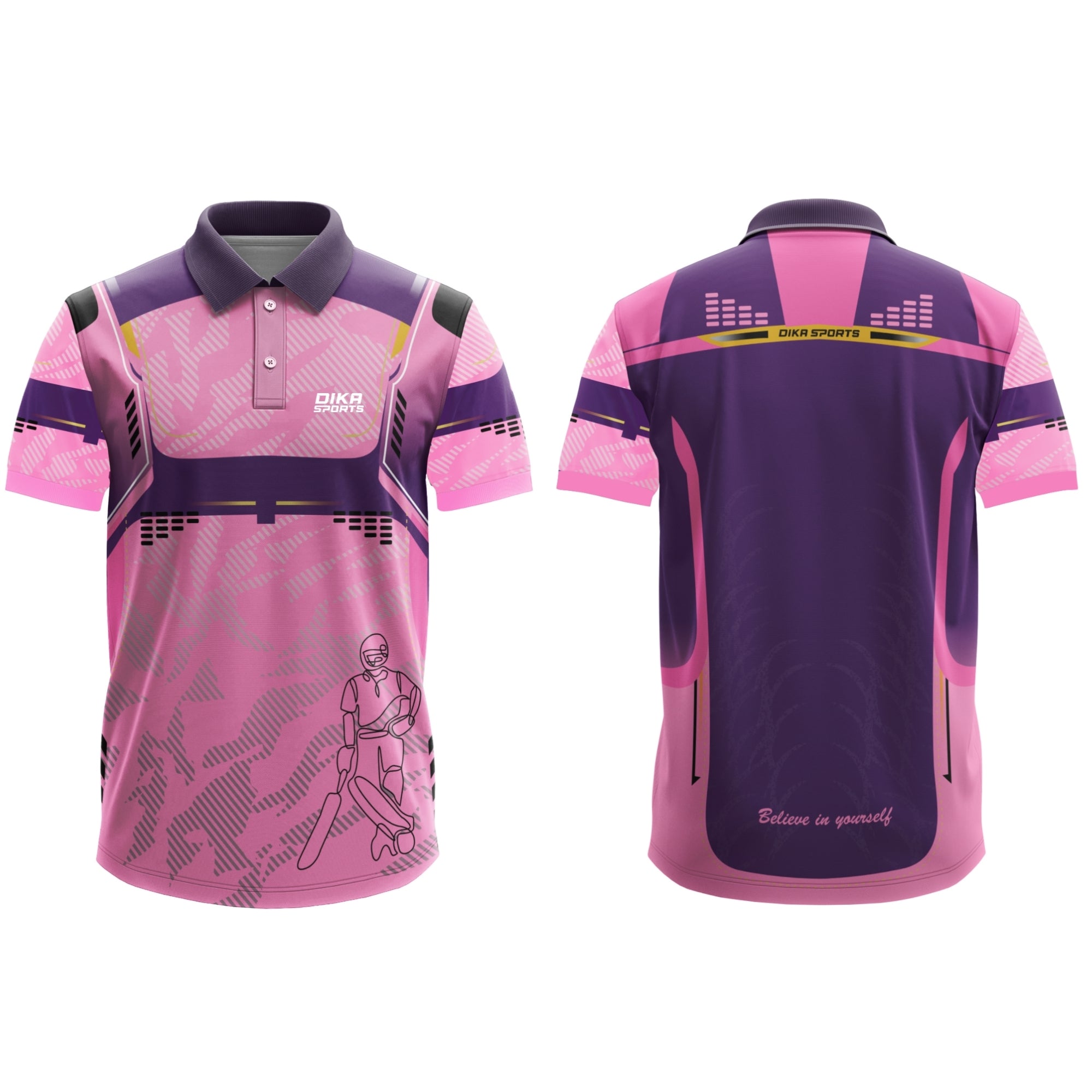 Dika Sports Cricket Fan Jersey for Casual and Match Wear