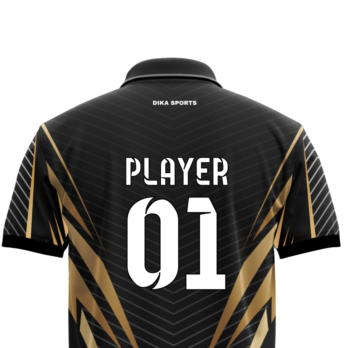 Dika Sports Custom Cricket Jersey | Cricket Jersey India | Personalized Sportswear | Men's Cricket T-Shirt with Collar