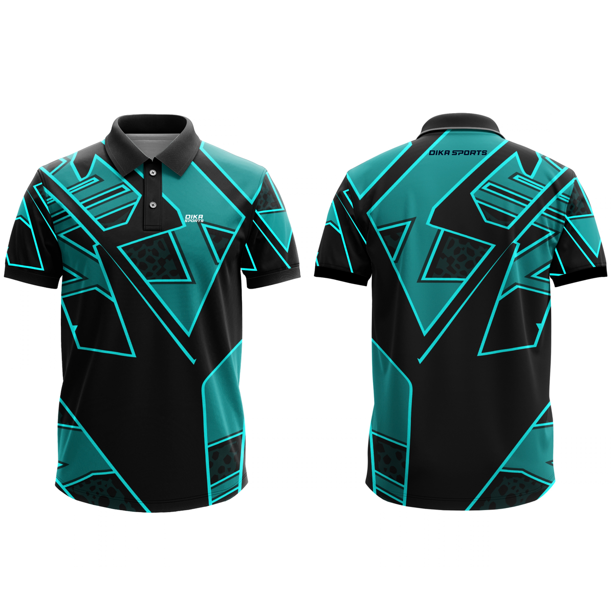 Dika Sports Cricket T-Shirt for Men | Non Custom Cricket Jersey with Collar | Quick Dry Breathable Sports T-Shirt