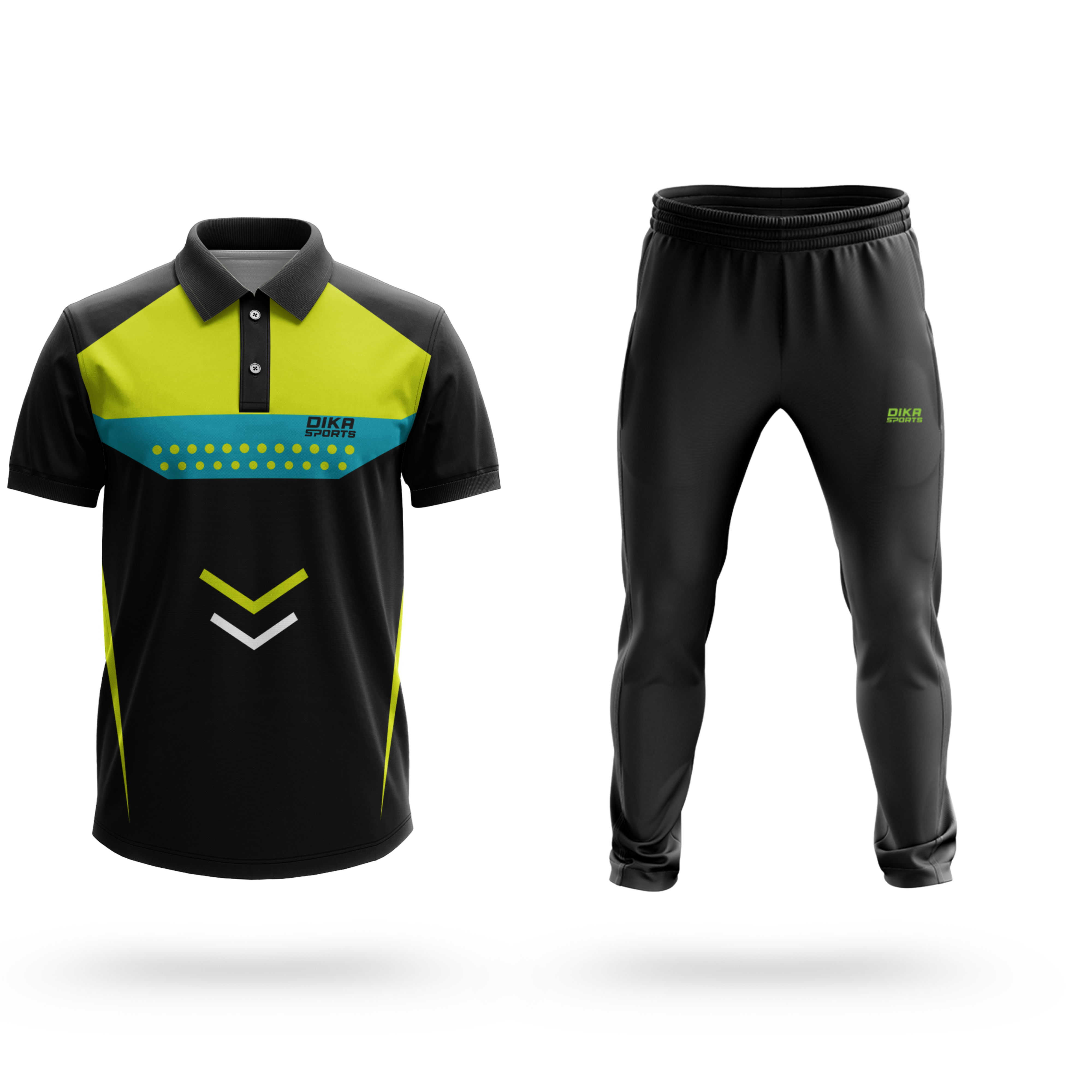 Dika Sports Custom name and logo jersey Cricket t-shirt breathable men sports tshirt xxxl shirts for men customized trackpant - Pack of 2