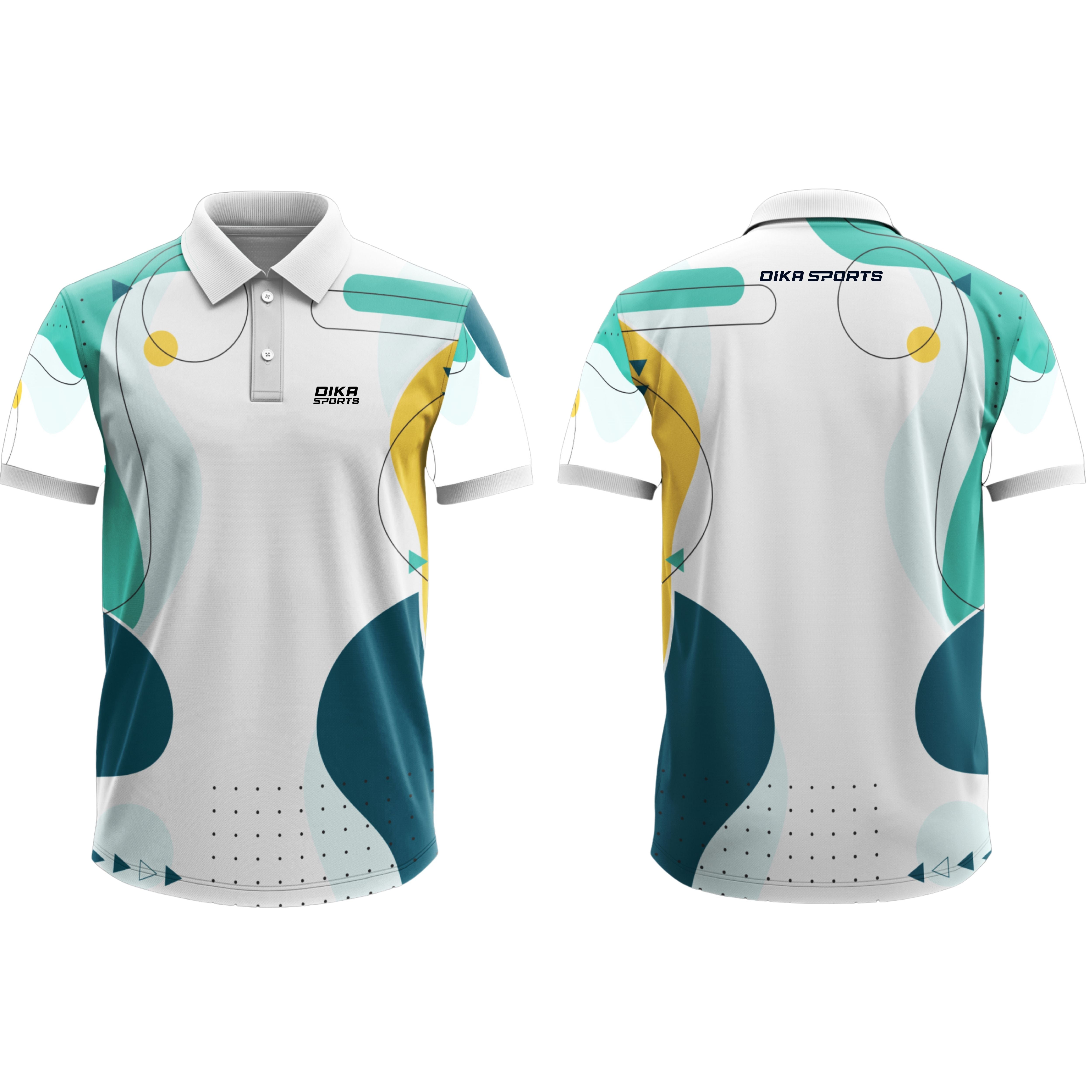 Dika Sports Cricket T-Shirt with Collar for Men Sports Training Tee
