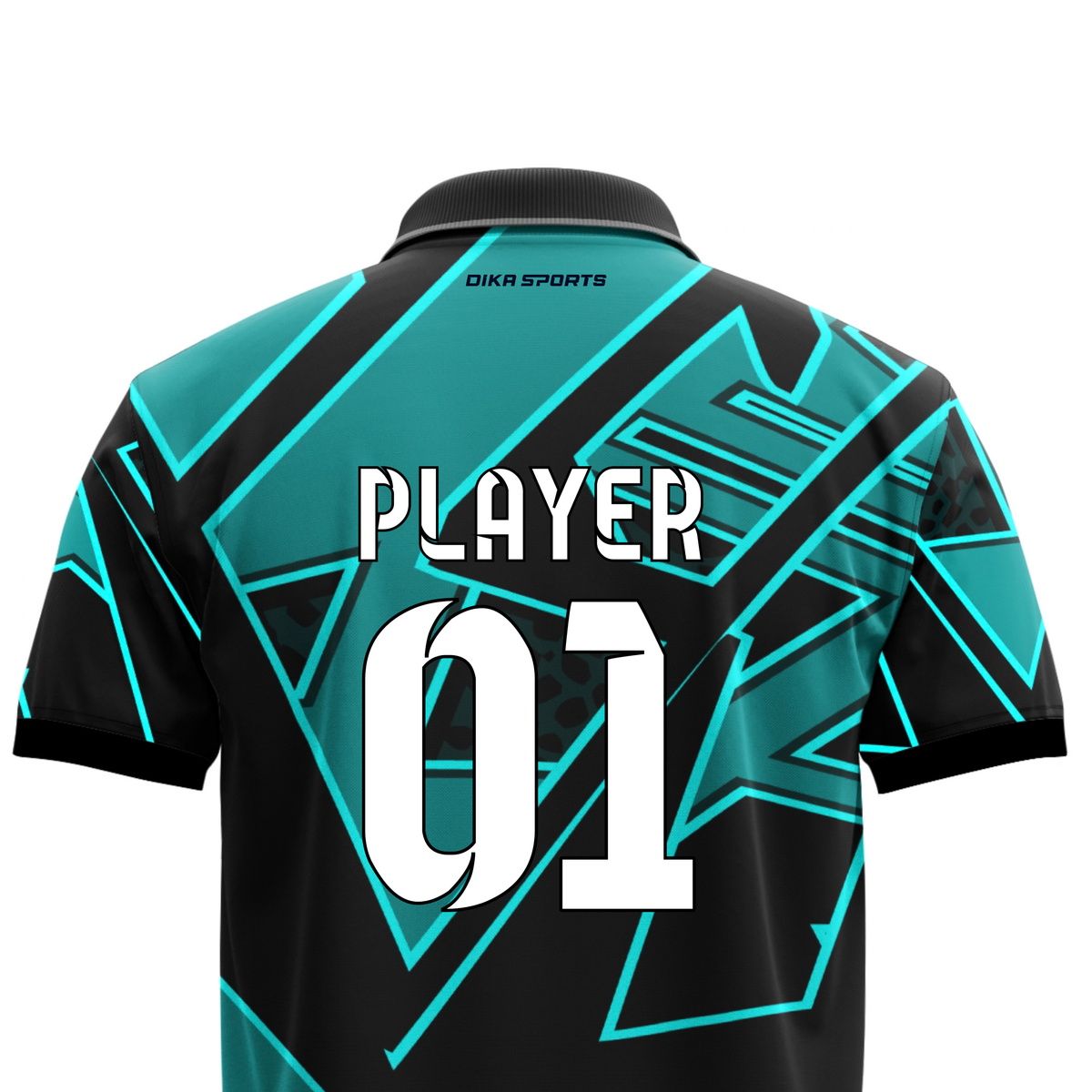 Dika Sports Cricket Jersey with Collar for Men | Personalized Cricket Jersey with Name | Custom Team Jersey | Breathable Sports T-Shirt