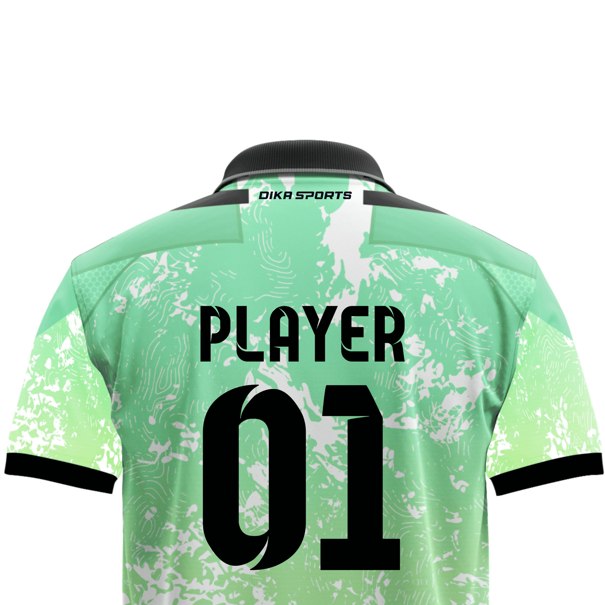 DIKA SPORTS Personalized Cricket Polo Jersey with Name, Number and Logo Printing Bright Colour Sports Jersey