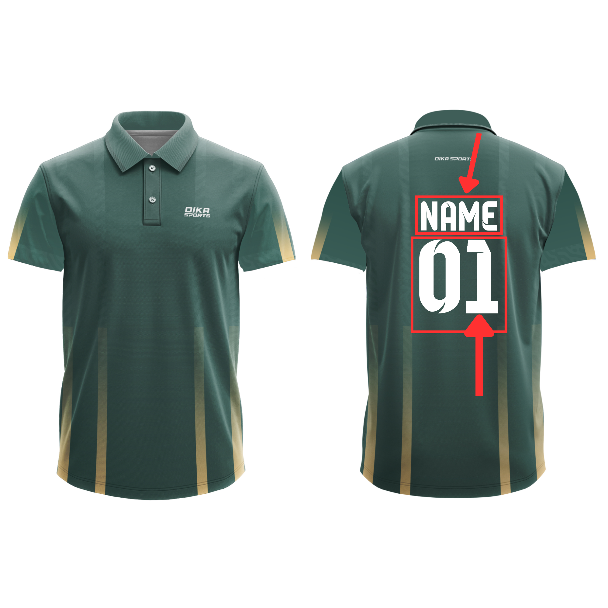 Cricket Jersey Combo - Custom Name, Breathable Fabric, & Large Sizes