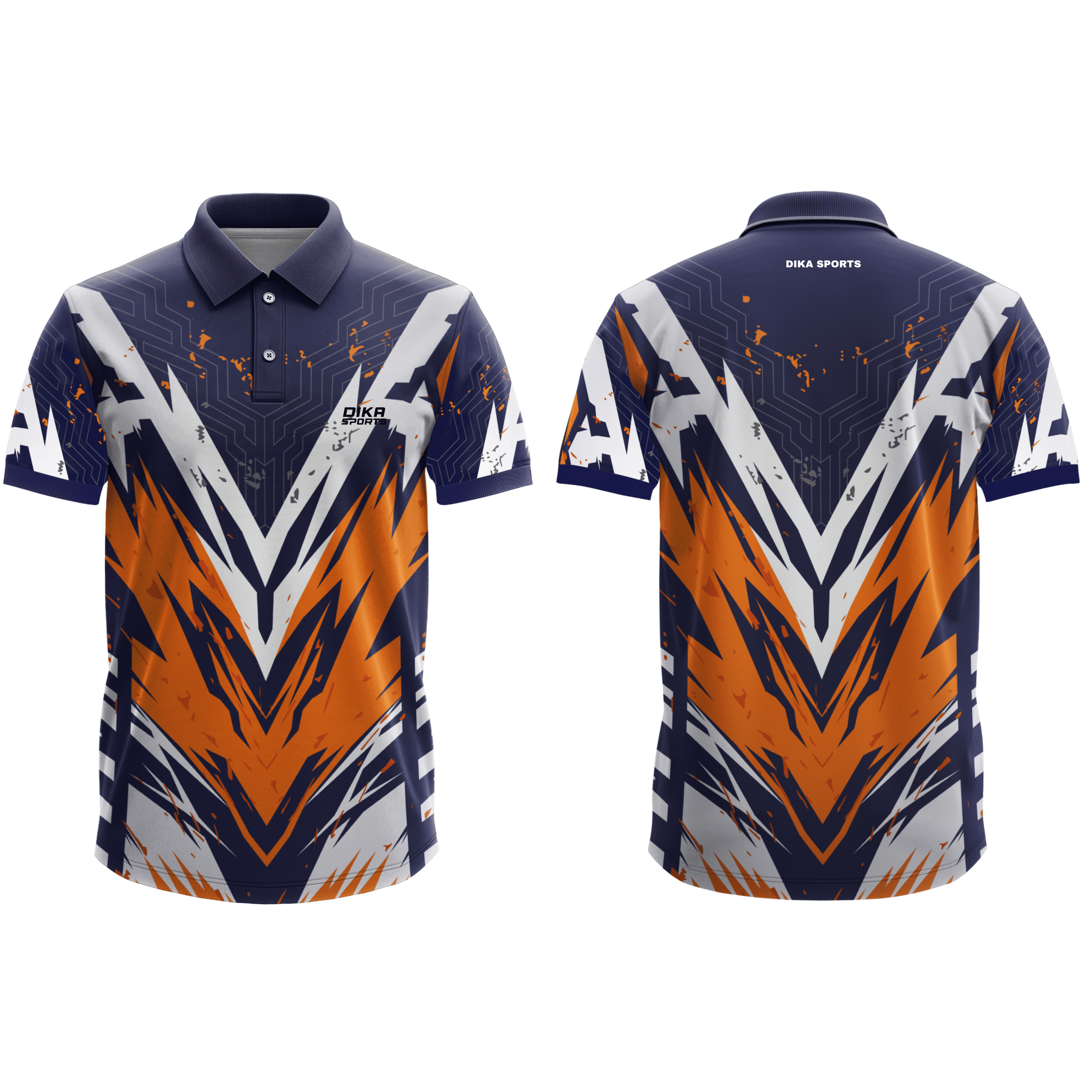 DIKA SPORTS Men's Cricket T-Shirt Breathable Polyester Sports T-Shirt for Men Quick Dry Cricket Dress