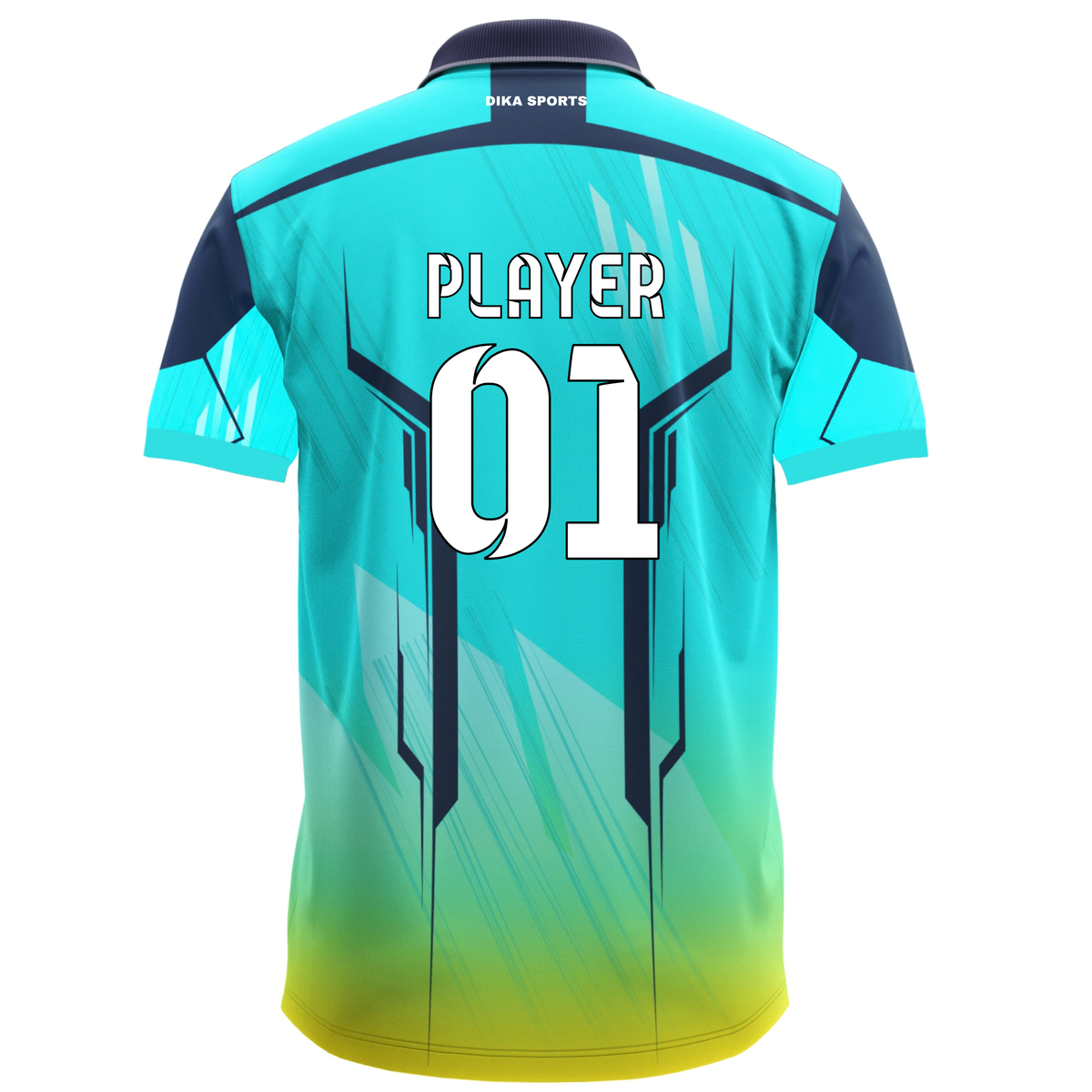 Dika Sports Custom Cricket Jersey with Name Number | Personalized Team Cricket Jersey | Breathable & Stretchable Sportswear