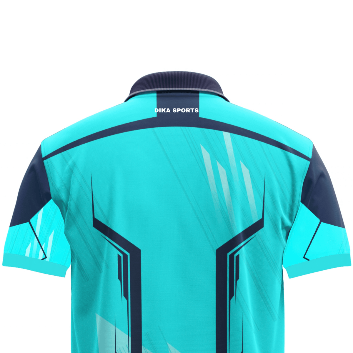 DIKA SPORTS Men's Cricket Bright T-Shirt with Polo Collar, Lightweight Sports Jersey for Casual and Athletic Wear