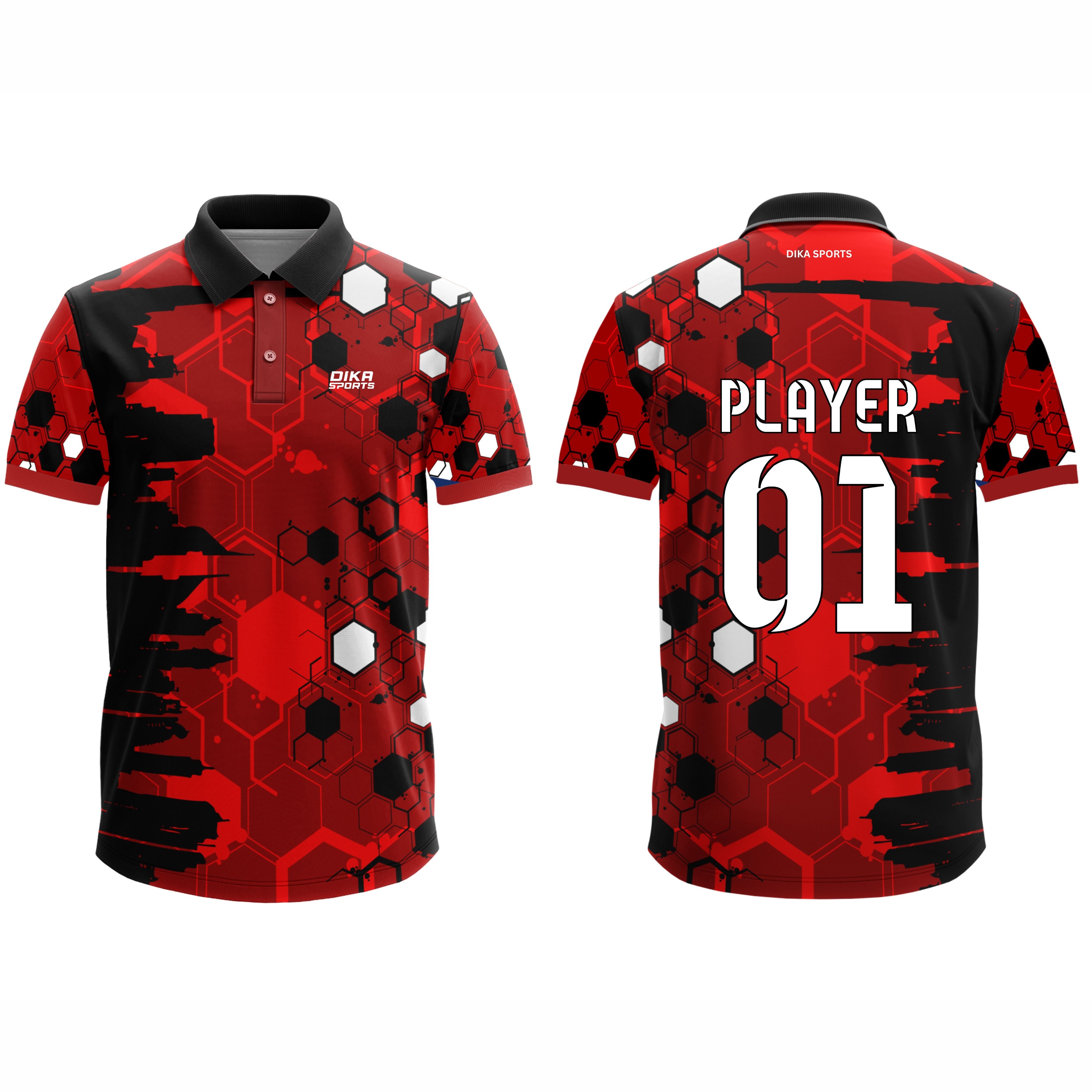 Custom Cricket T-Shirt Online Breathable Cricket T-Shirt with Collar