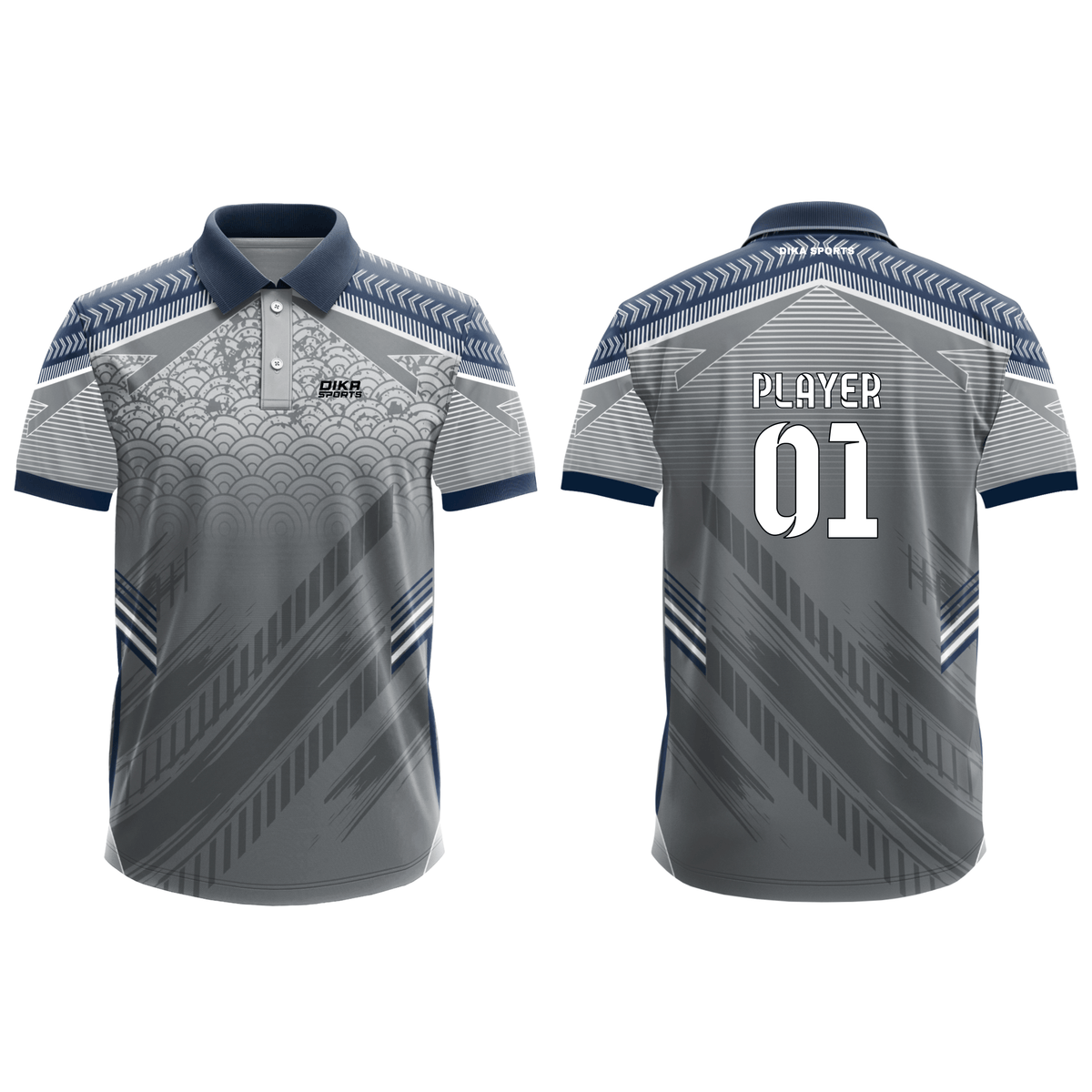 Personalized Cricket Sports T-Shirt with Custom Logo and Player Name