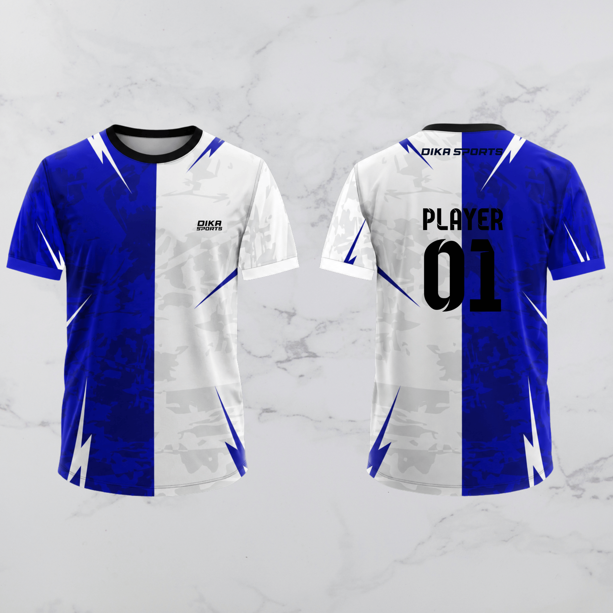 Dika Sports Custom Cricket Jersey Round Neck | Breathable Cricket Jersey with Name, Logo and Number
