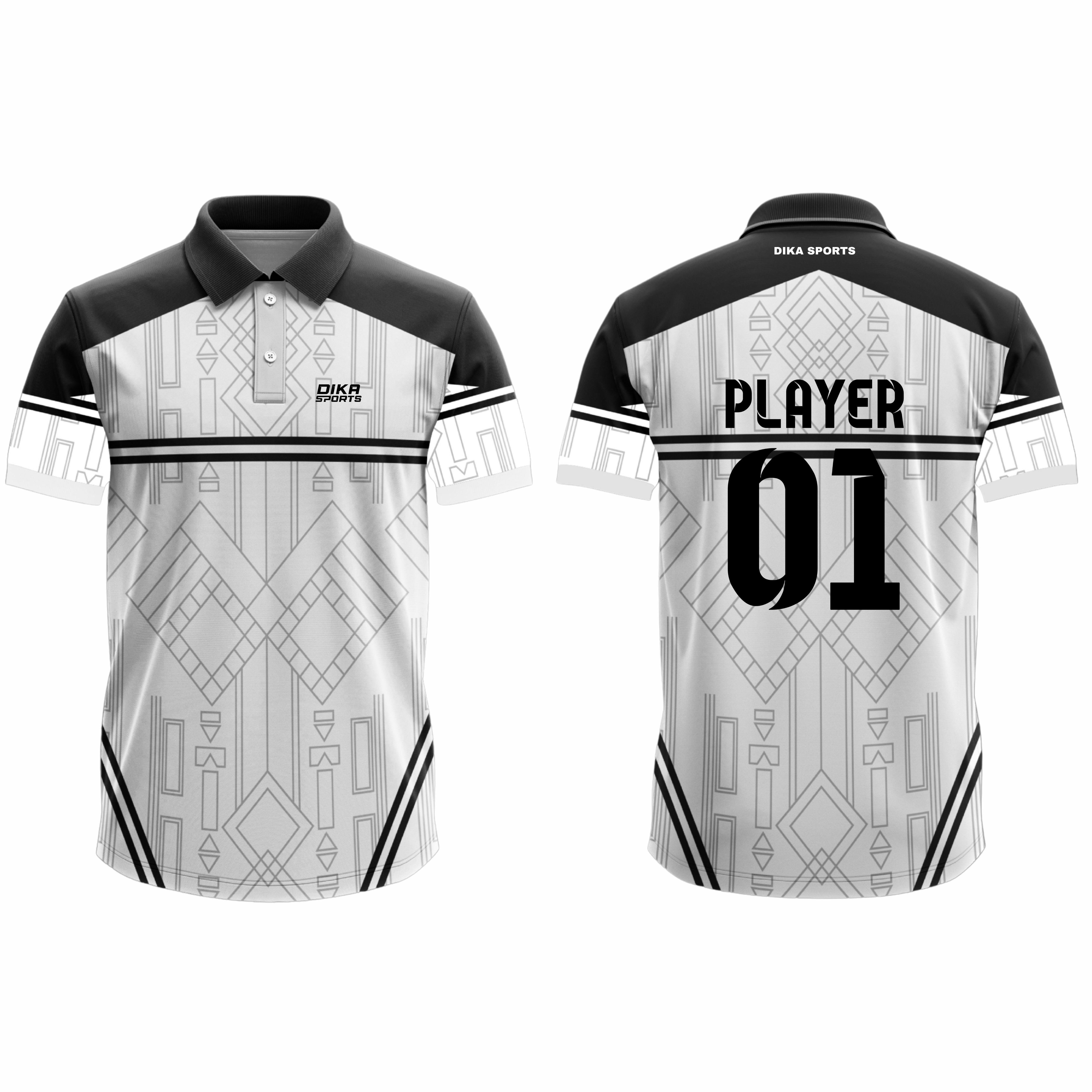 Dika Sports Cricket Jersey for Fans  Breathable Team Cricket Jersey for Men