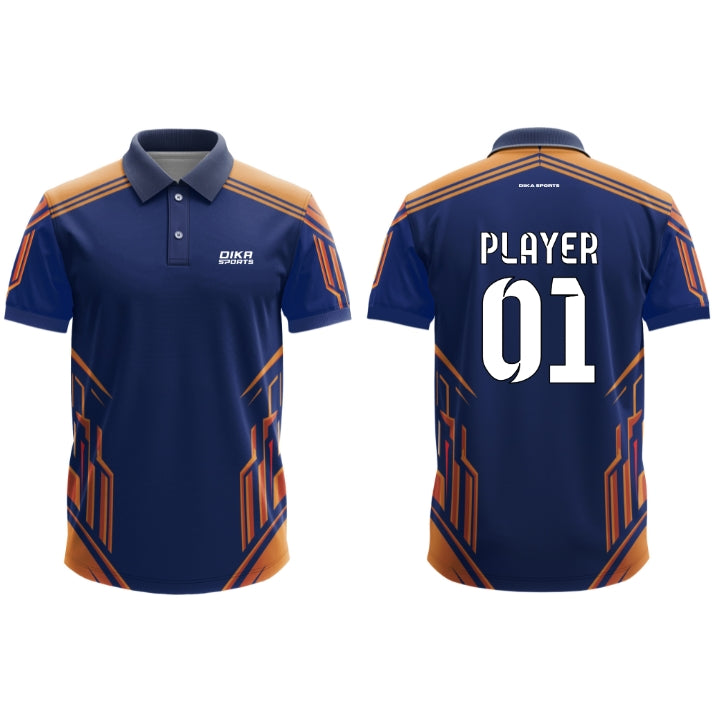 DIKA SPORTS Personalized Cricket Jersey  Team Cricket Jersey with Custom Name Print