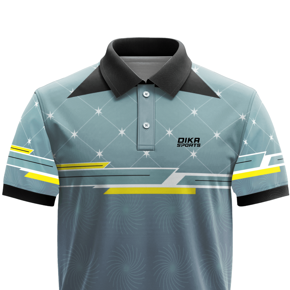 Stylish Men's Cricket Jersey with Collar – Non Customized Sports T-Shirt for Match Day Wear by Dika Sports