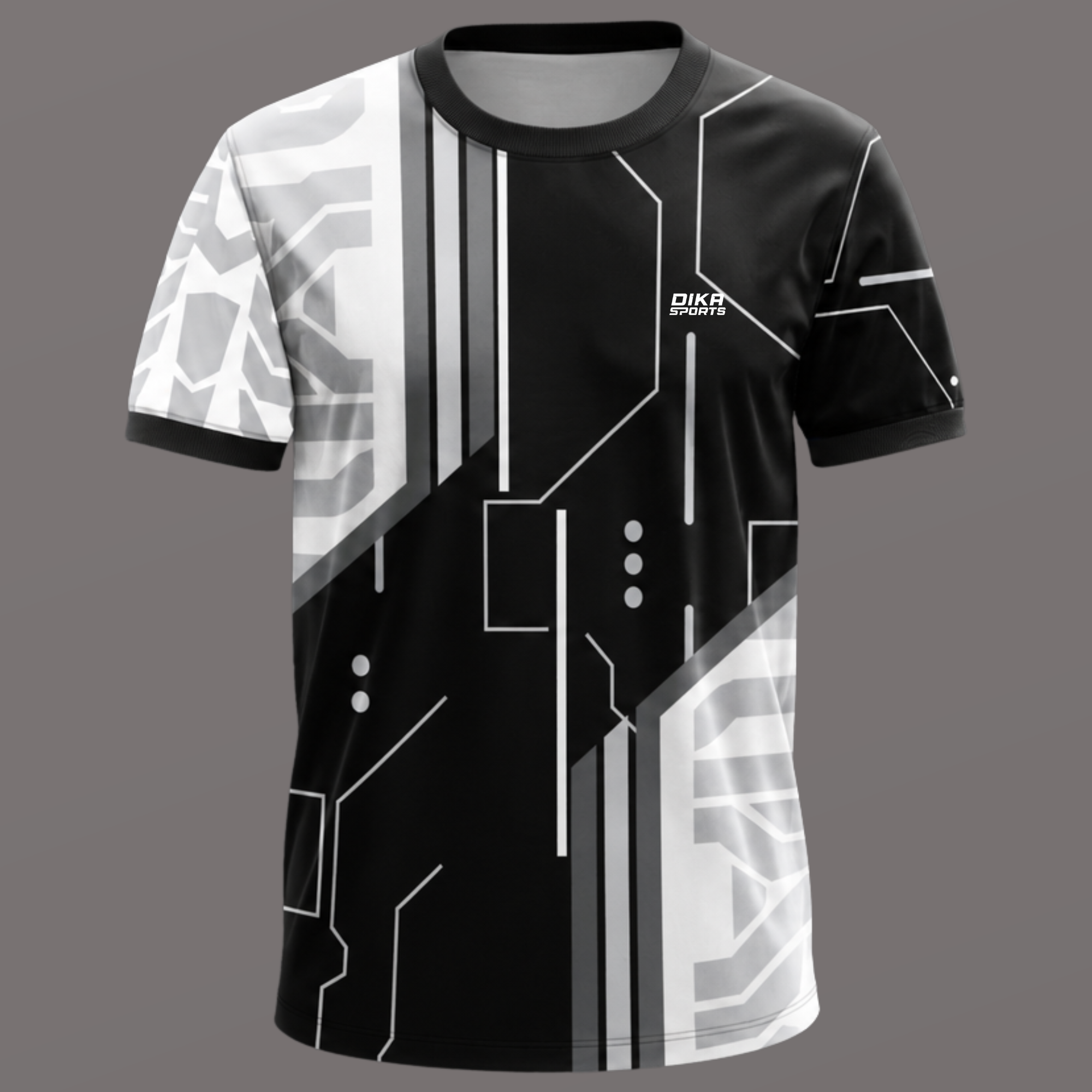 Dika Sports Cricket T-Shirt Online | Custom Round Neck Cricket Dress with Name Printing
