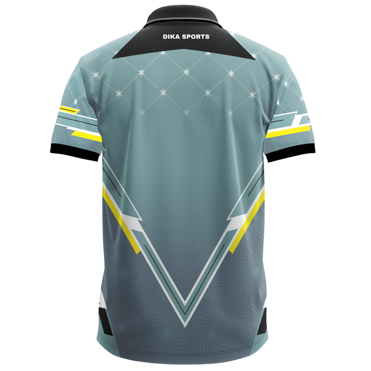 Stylish Men's Cricket Jersey with Collar – Non Customized Sports T-Shirt for Match Day Wear by Dika Sports