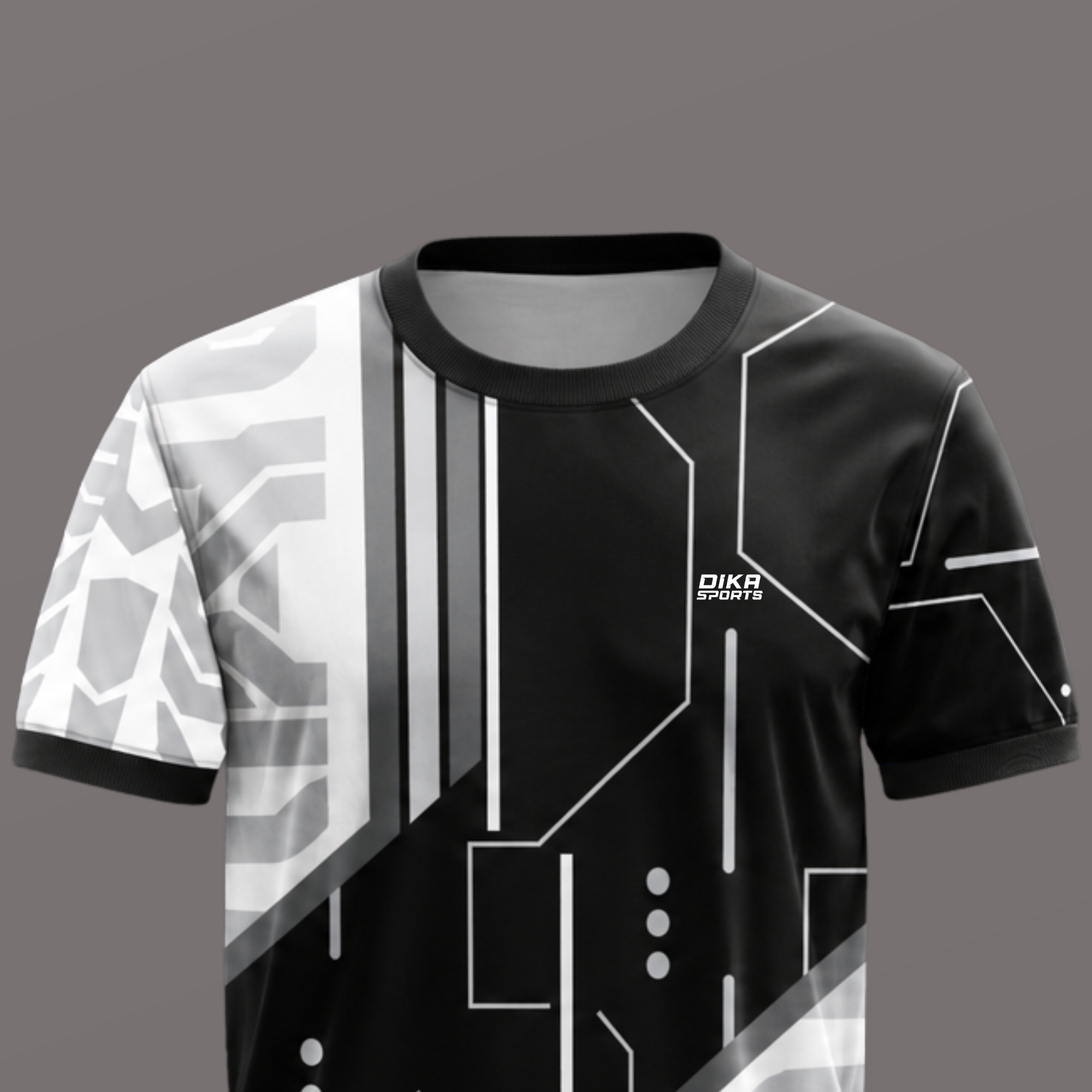 Dika Sports Cricket T-Shirt Online | Custom Round Neck Cricket Dress with Name Printing