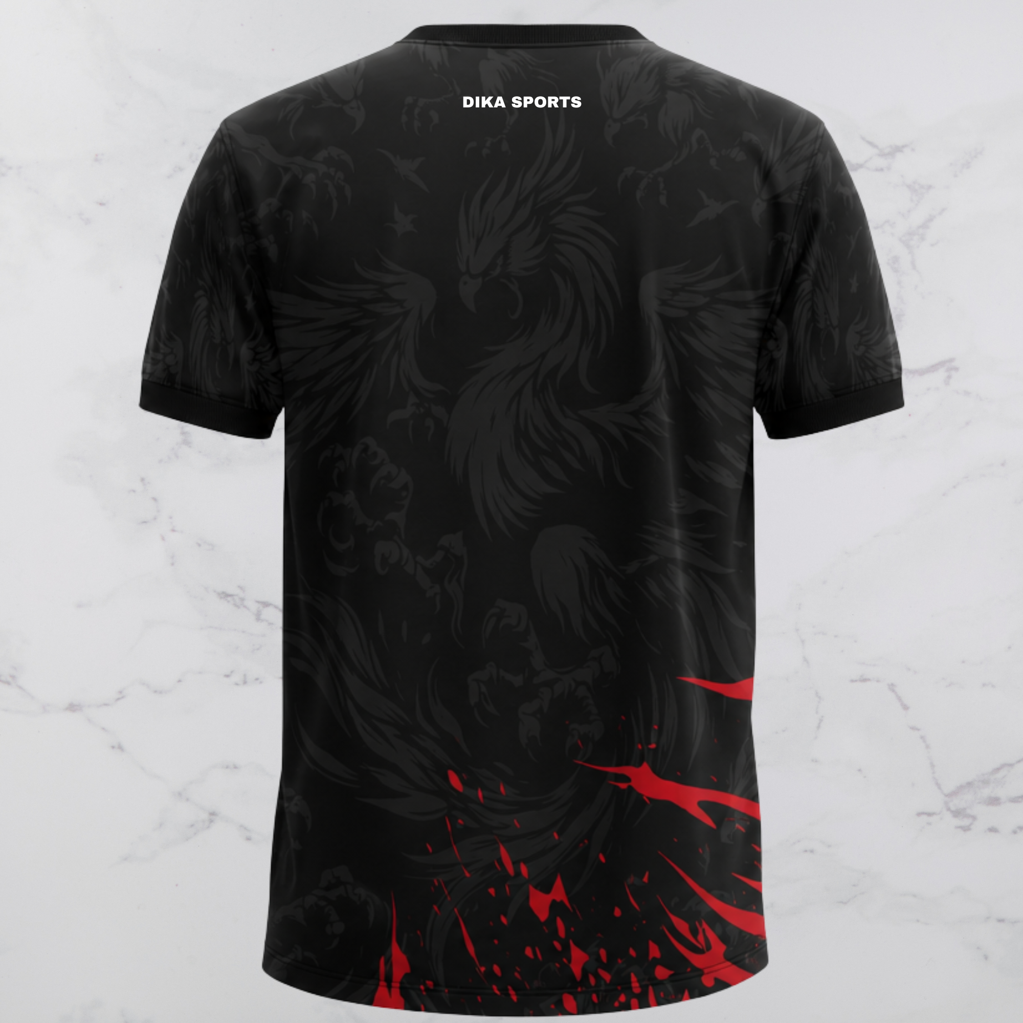 Dika Sports Men's Round Neck Cricket T-Shirt | Breathable & Stylish Cricket T-Shirt for Adults