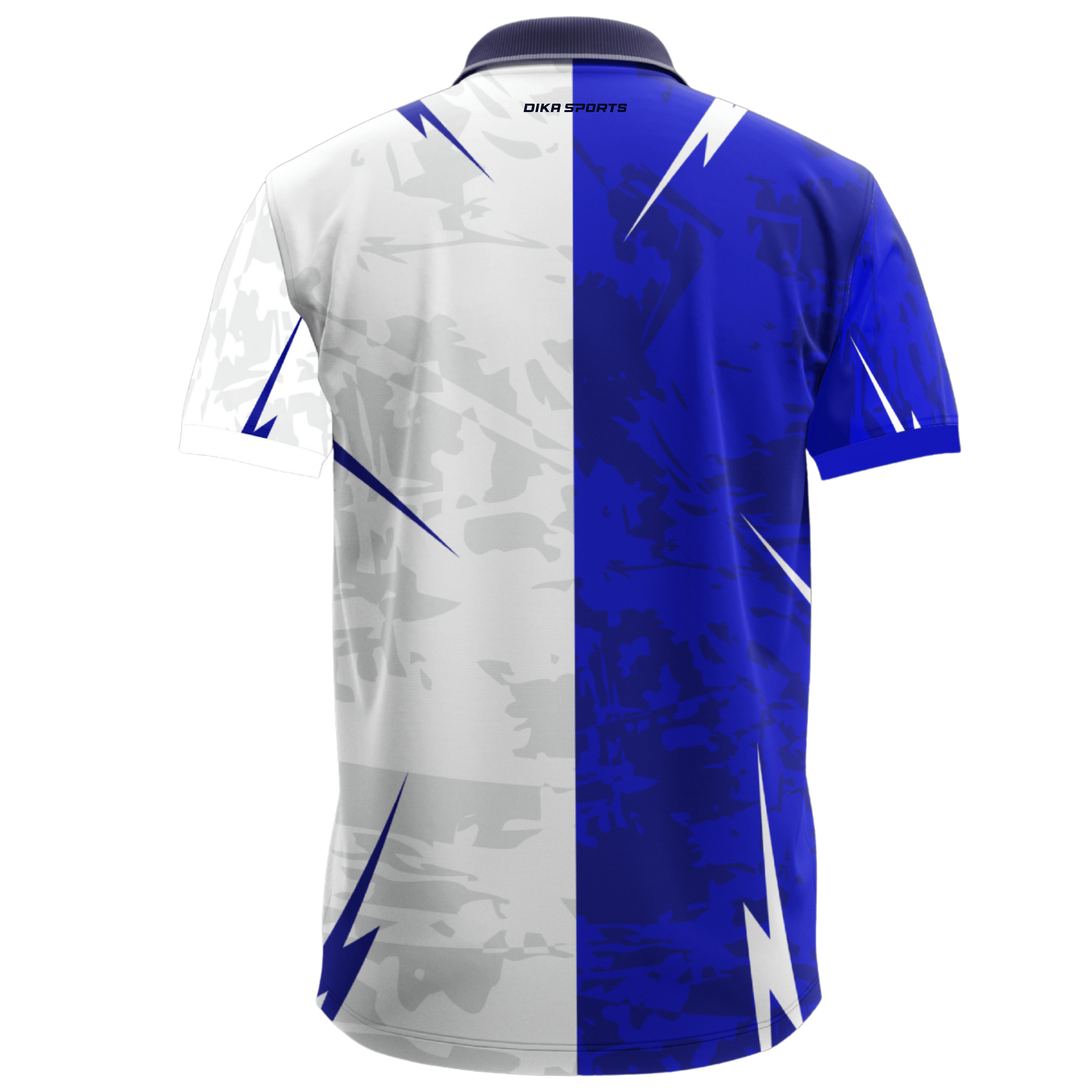 DIKA SPORTS Team Cricket Jersey for Men Moisture Wicking Cricket T-Shirt with Collar UV Protection