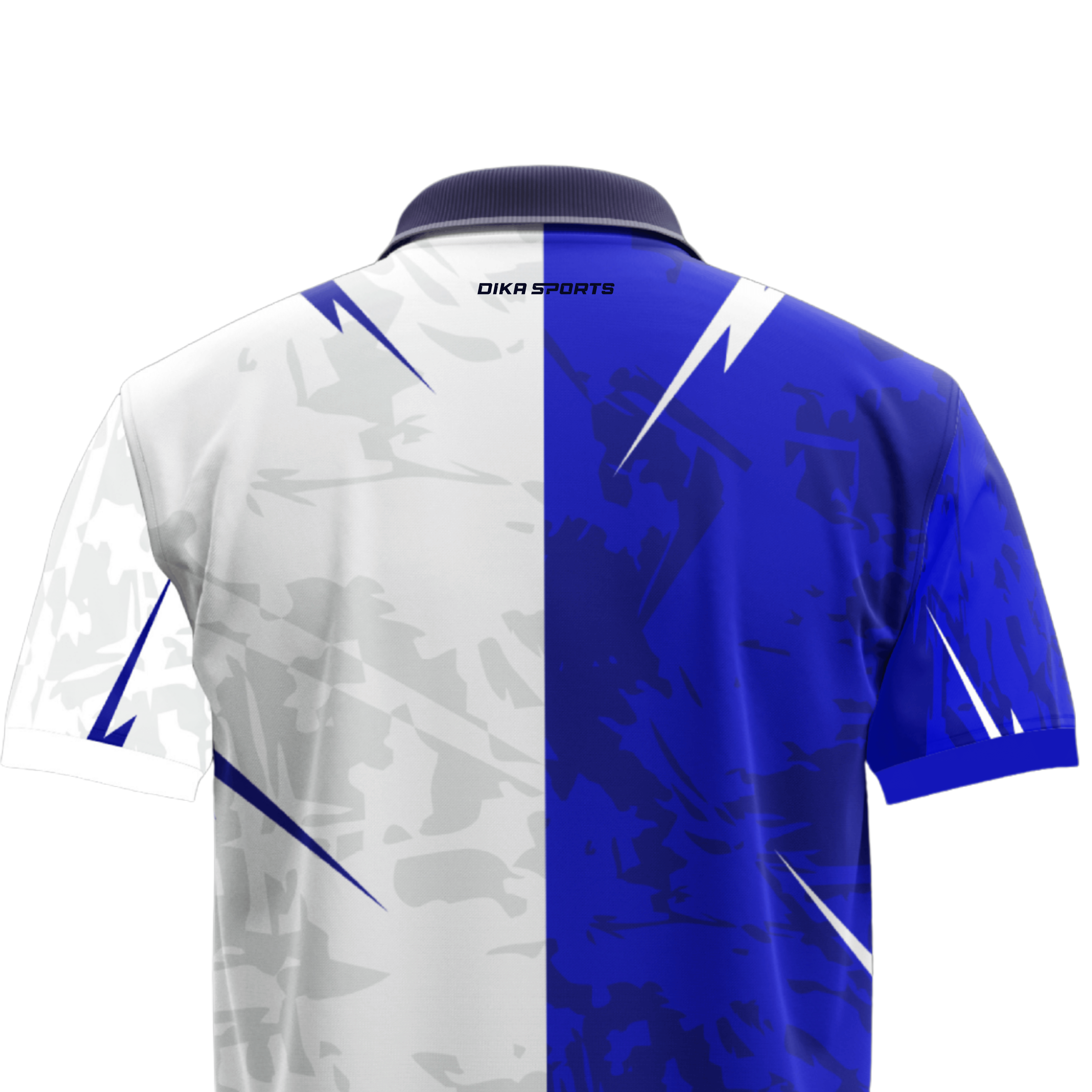 DIKA SPORTS Team Cricket Jersey for Men Moisture Wicking Cricket T-Shirt with Collar UV Protection