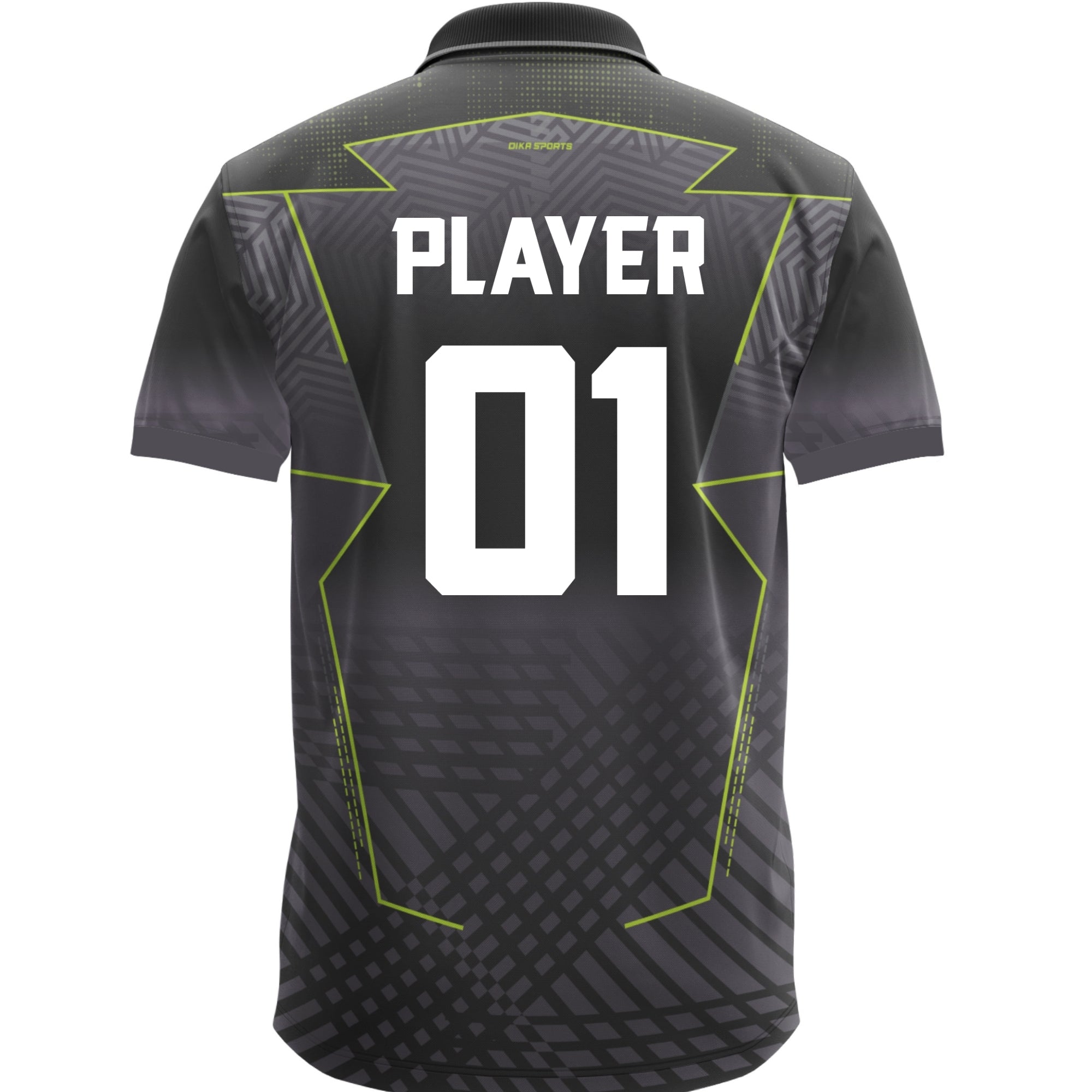DIKA SPORTS Cricket Jersey for Men with Name  Breathable Custom Printed Cricket Jersey