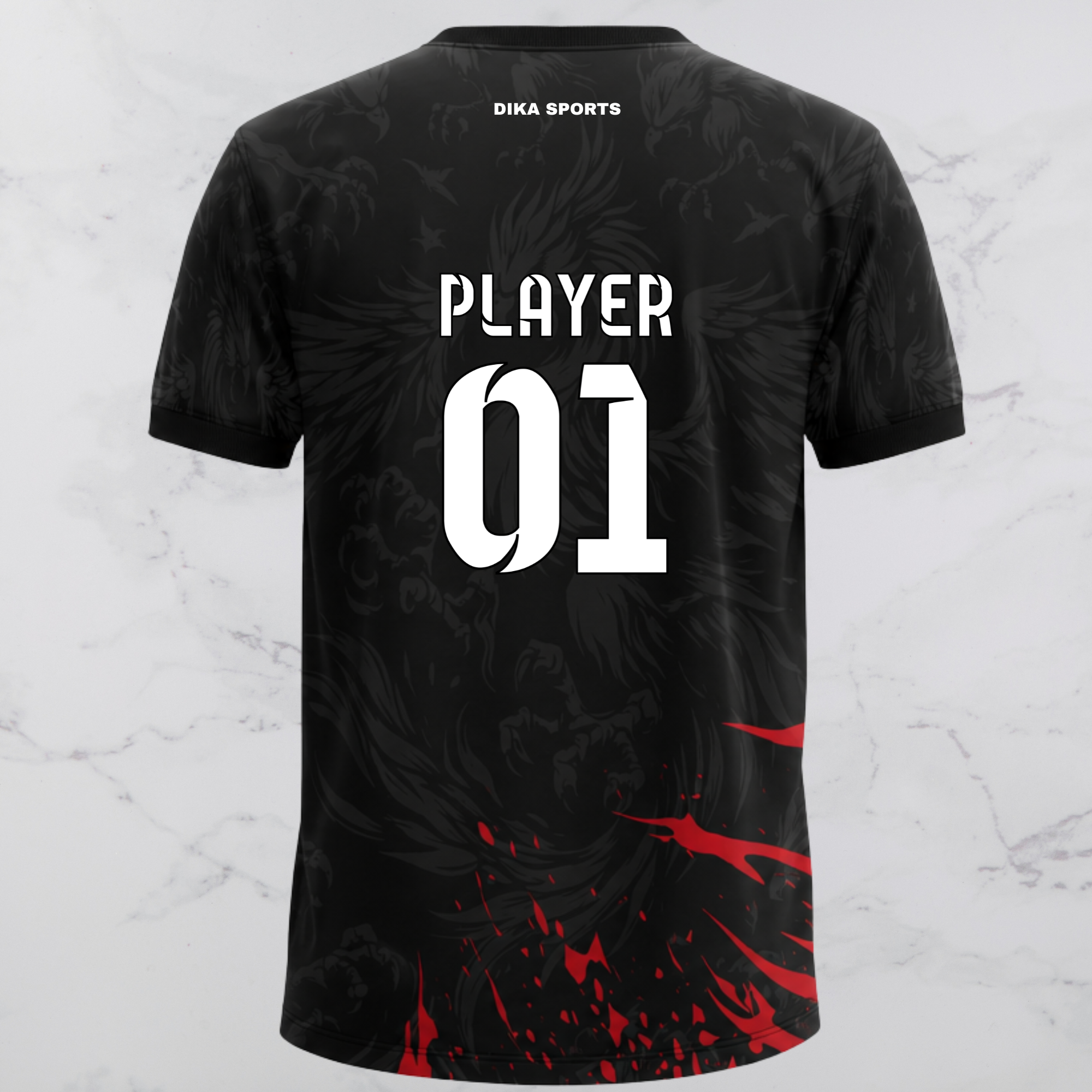 DIKA SPORTS Personalized Cricket T-Shirt | Stylish Custom Cricket T-Shirt | Men's & Women's Cricket Jersey