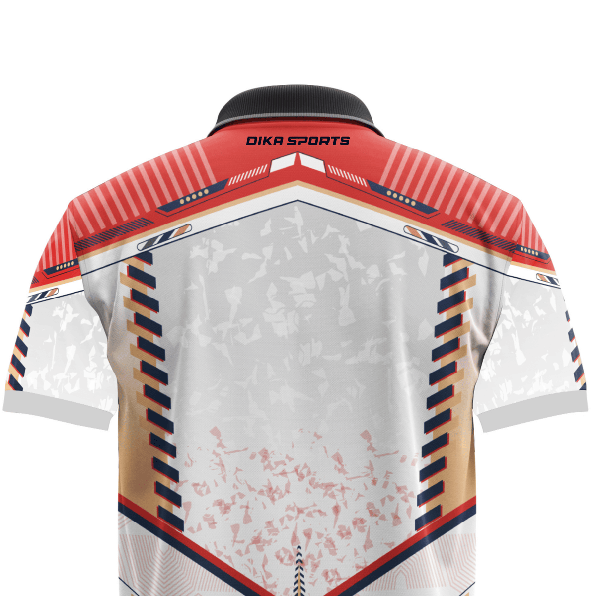 DIKA SPORTS Cricket Sports Jersey for Men – Attractive Lion Print Polo Collar T-Shirt for Matches