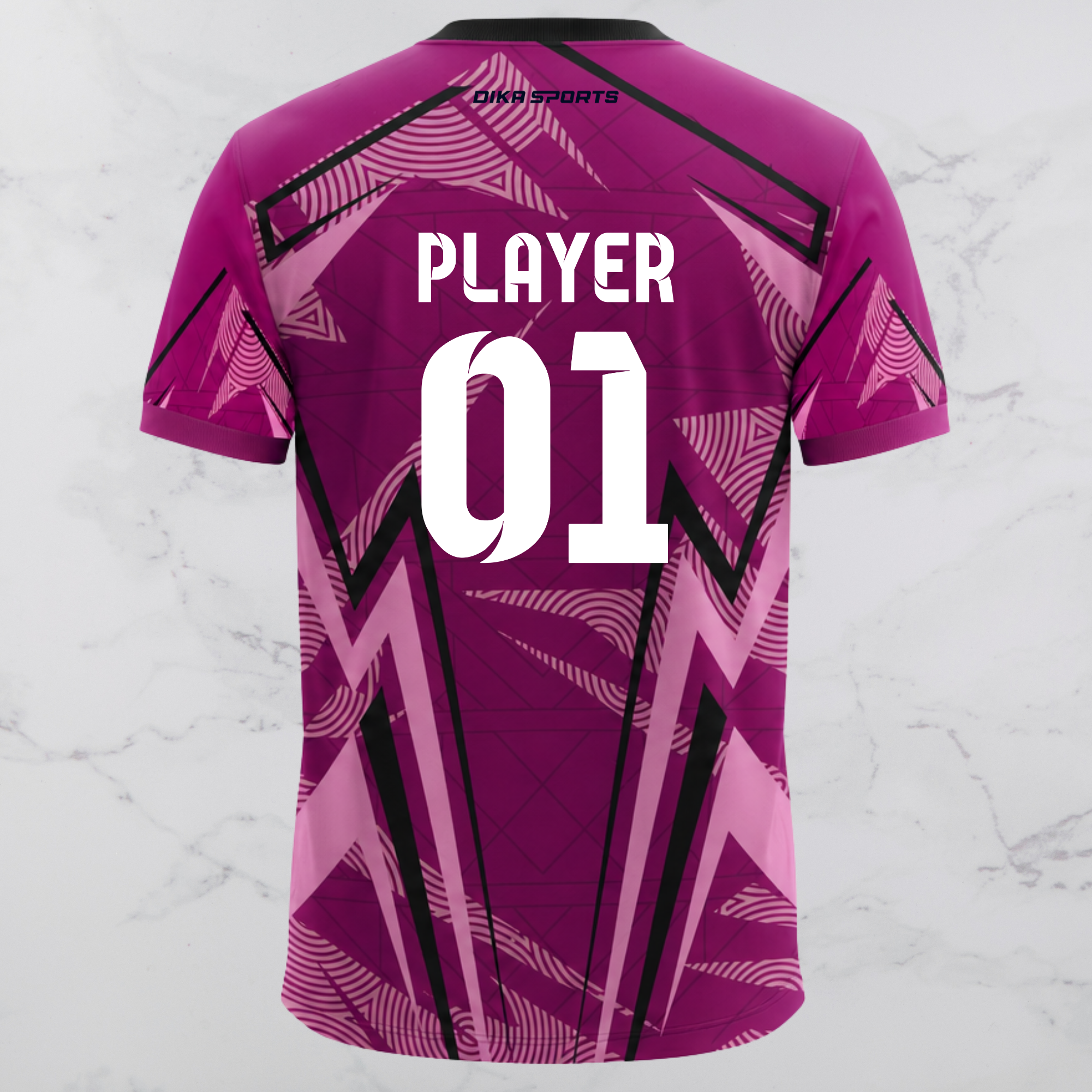 DIKA SPORTS Custom Cricket Jersey for Men & Kids | Round Neck Cricket T-Shirt with Name | Personalized Team Jersey Online
