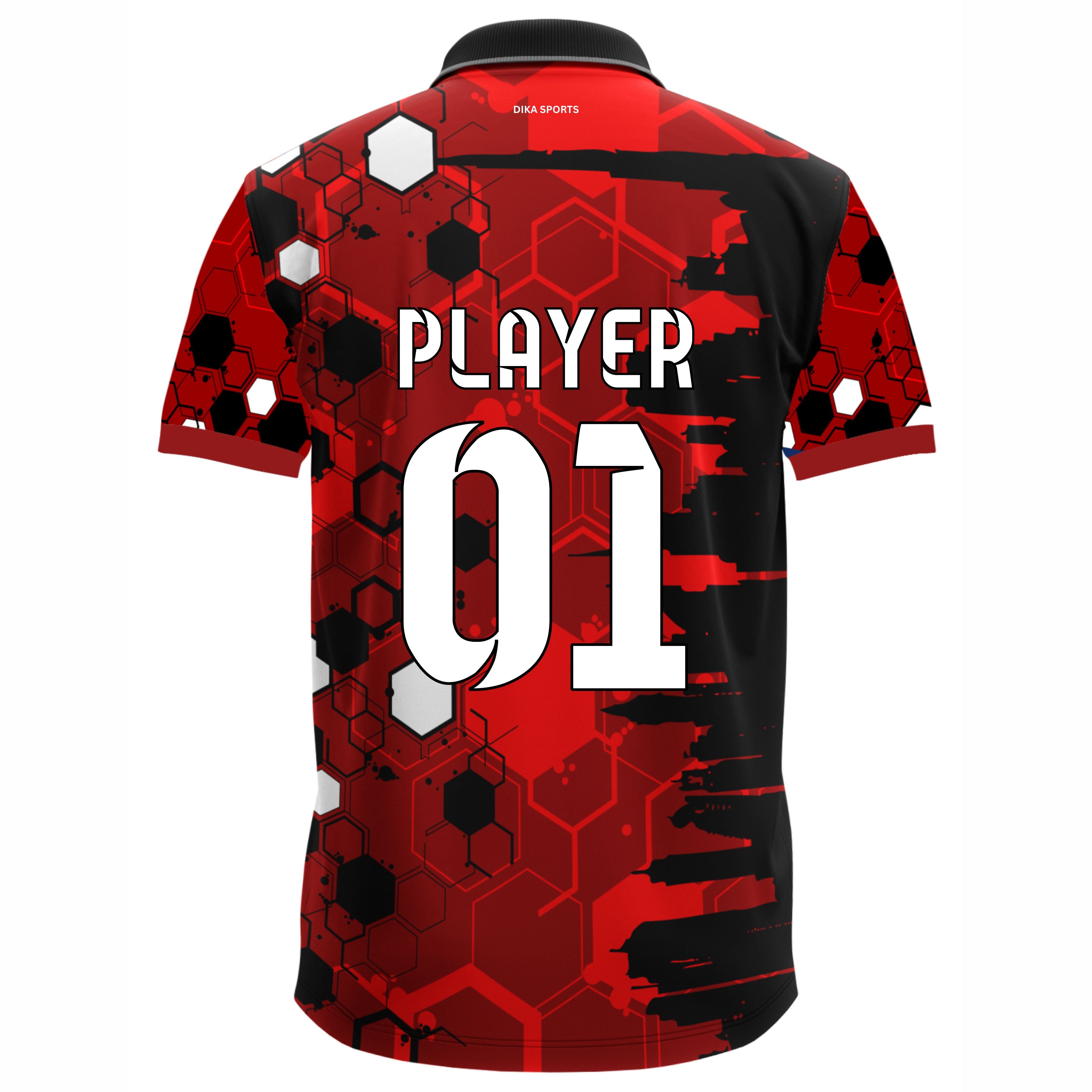 Custom Cricket T-Shirt Online Breathable Cricket T-Shirt with Collar