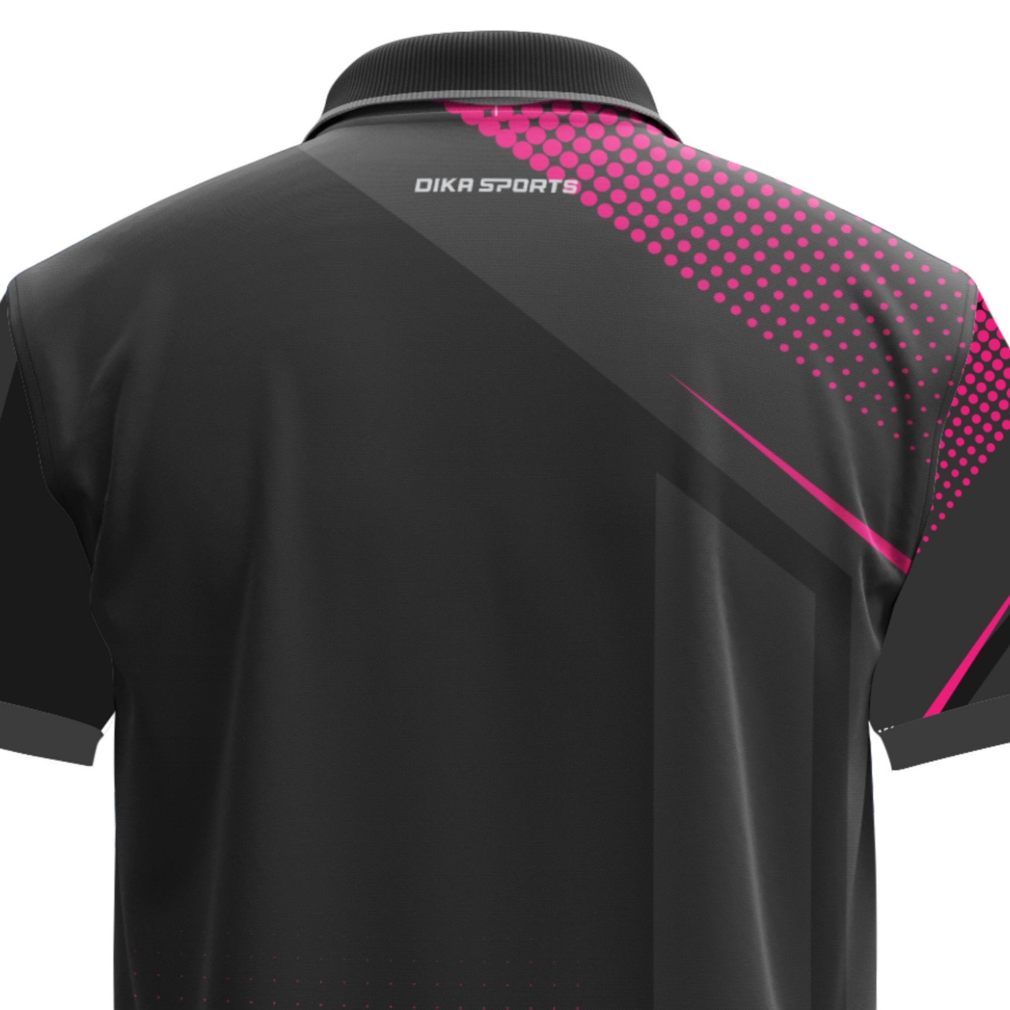 Dika Sports Custom name and logo jerseyCricket t-shirt short sleeve  stand collar t shirts for men