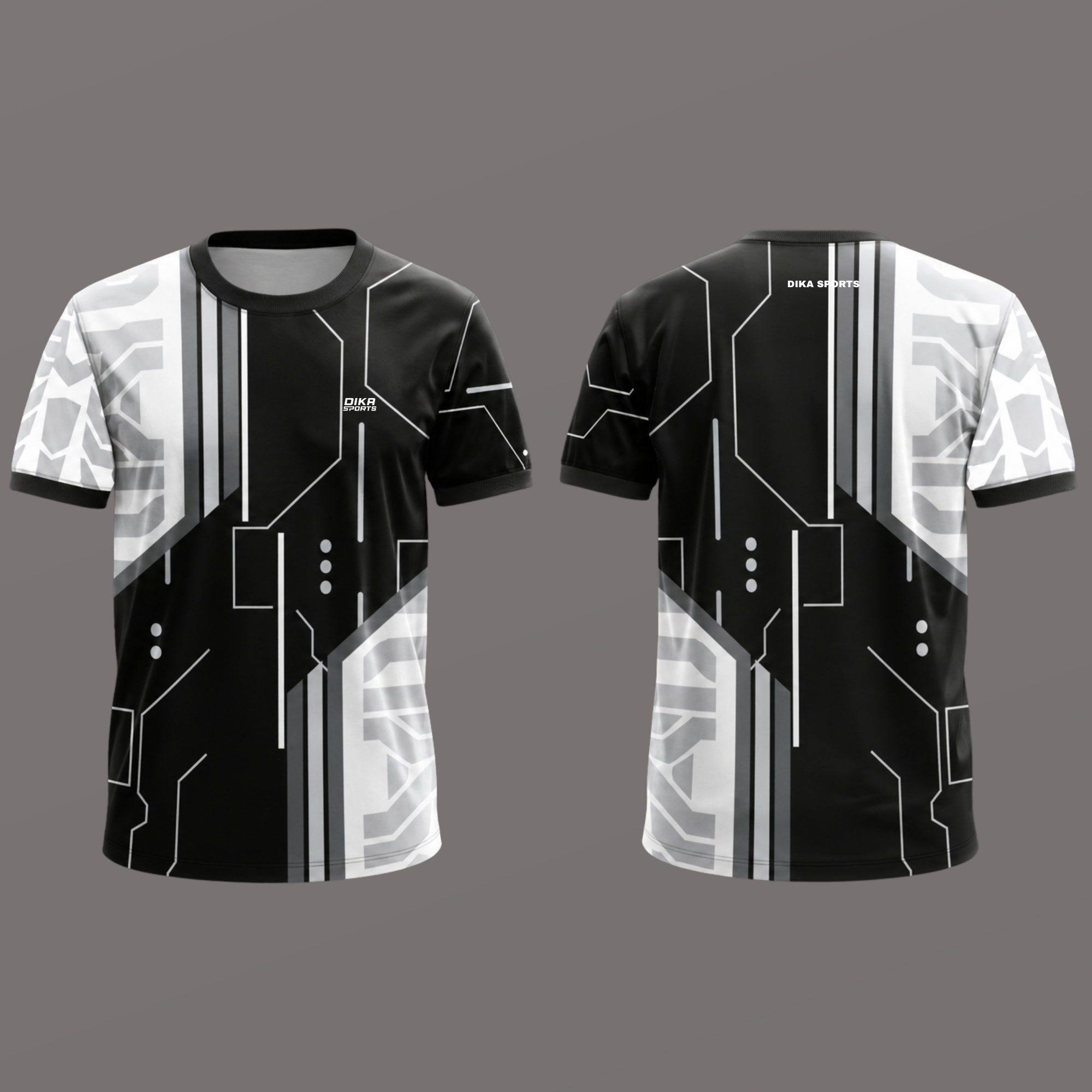 DIKA SPORTS Team Cricket Jersey Round Neck Quick Dry Breathable Cricket T-Shirt for Men and Boys