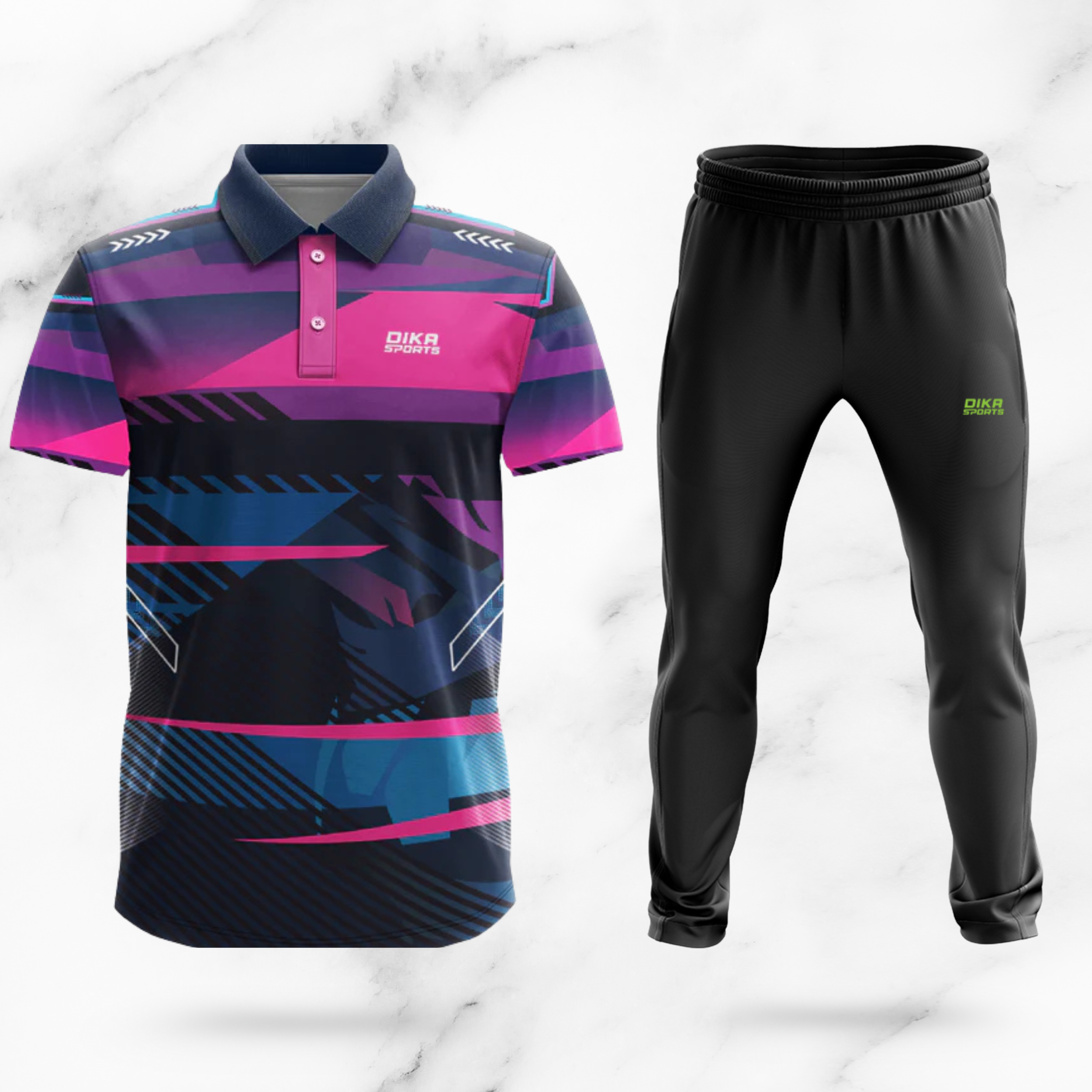 Combo Cricket jersey+track - Custom cricket jersey - pack of 2