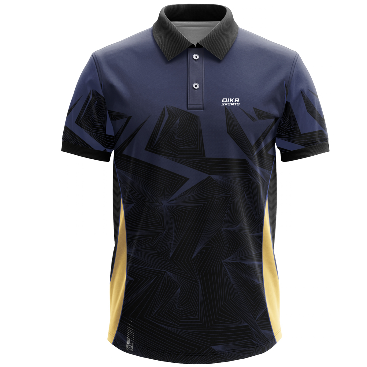 Dika Sports Custom Cricket Jersey for Men | Collar Neck Cricket Jersey with Name | Personalized Cricket T-Shirt | Breathable Sports Wear