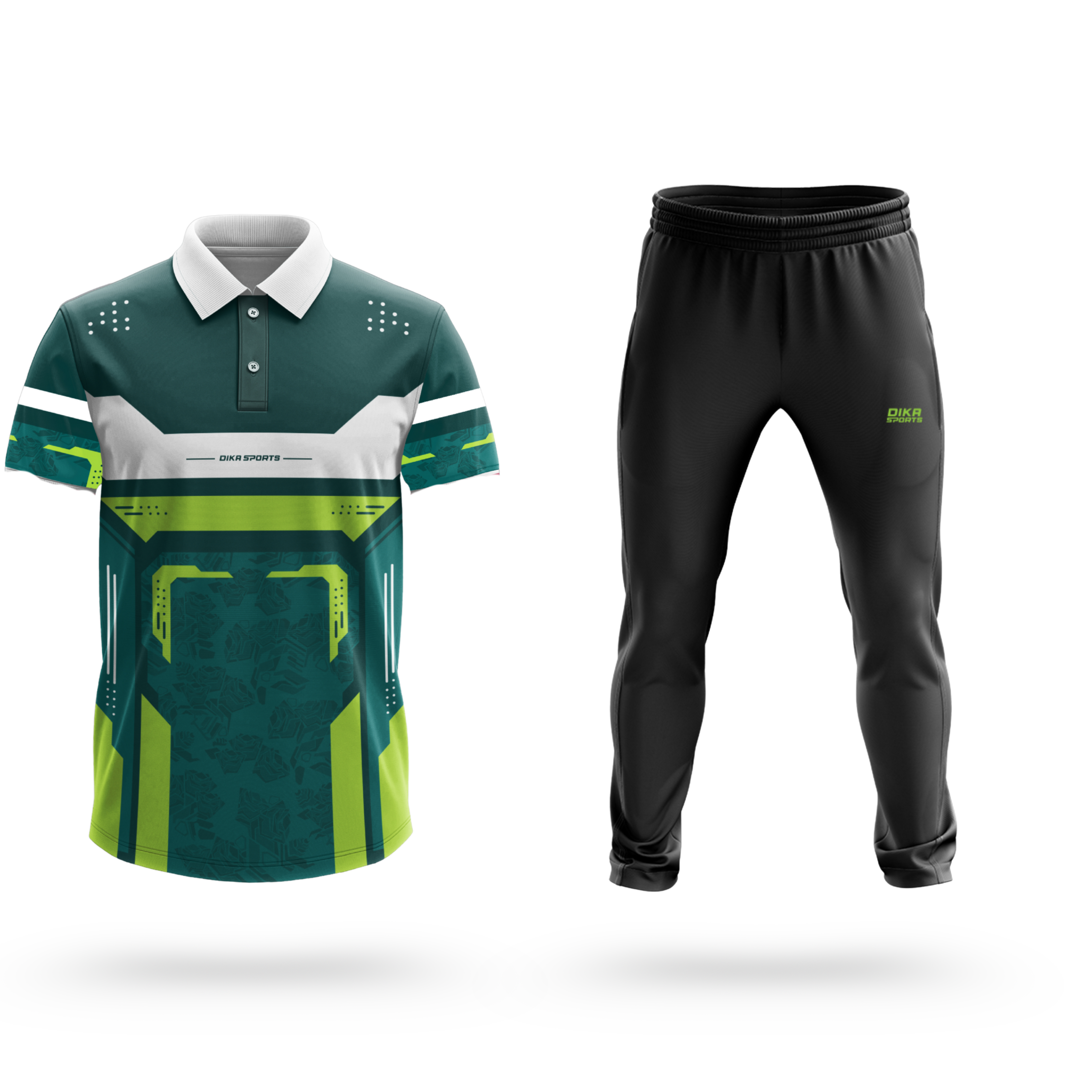 Dika Sports Custom jersey for men Cricket t-shirt with collar mens sports tshirtsportswear men sports lower - Pack of 2