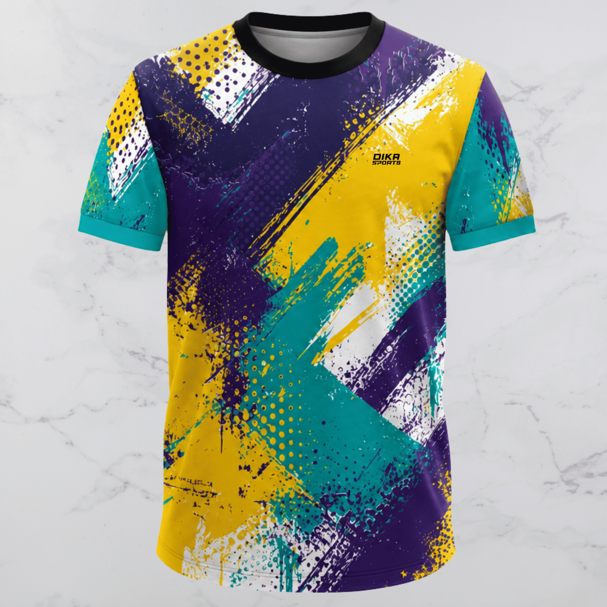Dika Sports Cricket Jersey with Name | Personalized Round Neck Cricket Jersey for Teams and Fans