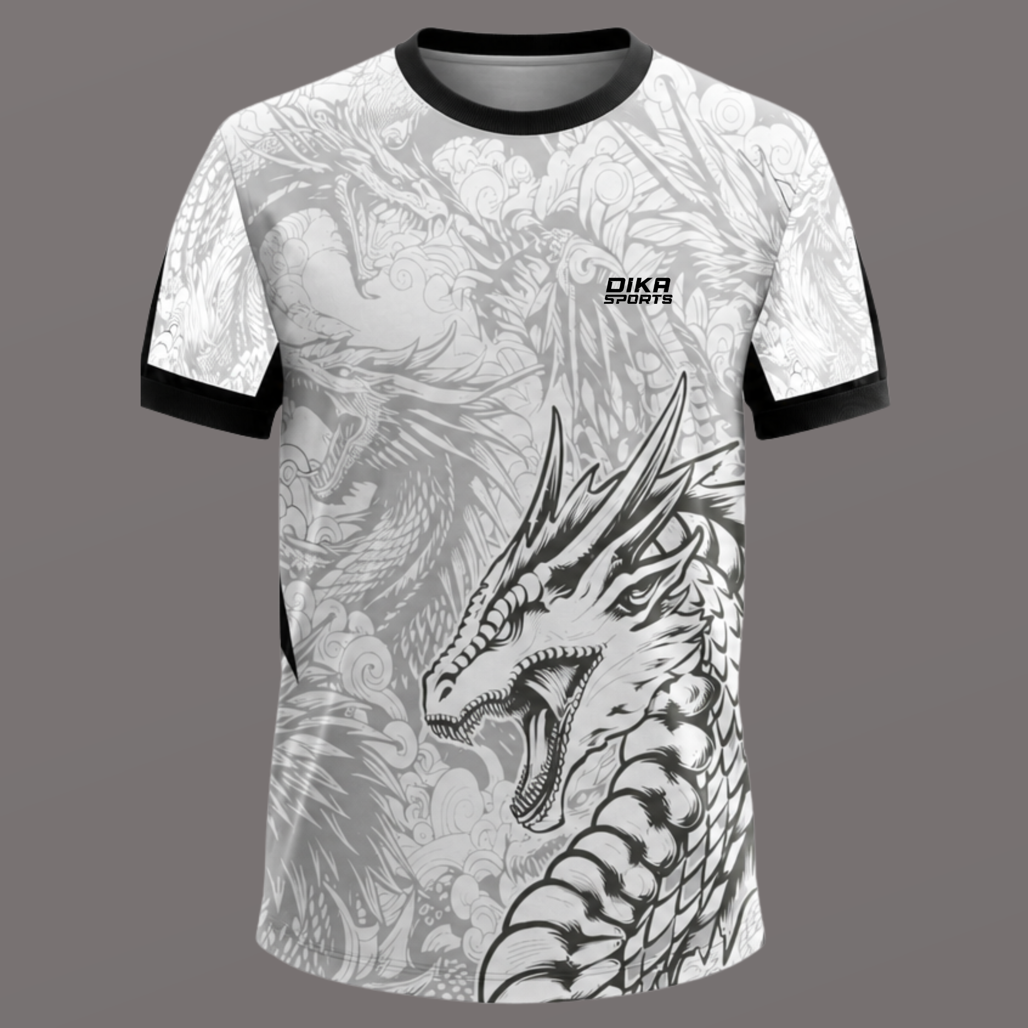 DIKA SPORTS Round Neck Cricket T-Shirt | Cricket T-Shirt Short Sleeve | Personalized Team Jersey