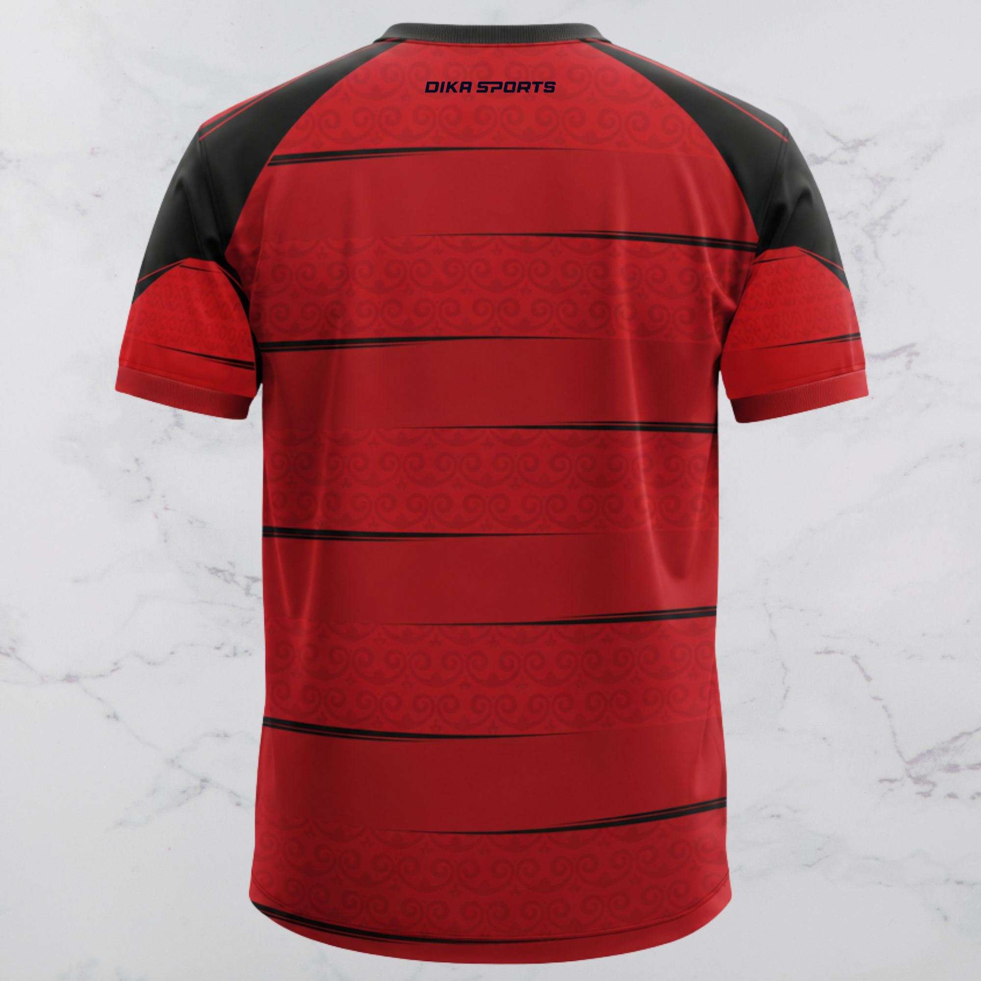 DIKA SPORTS Cricket T-Shirt for Practice Breathable Round Neck Cricket Jersey with UV Protection