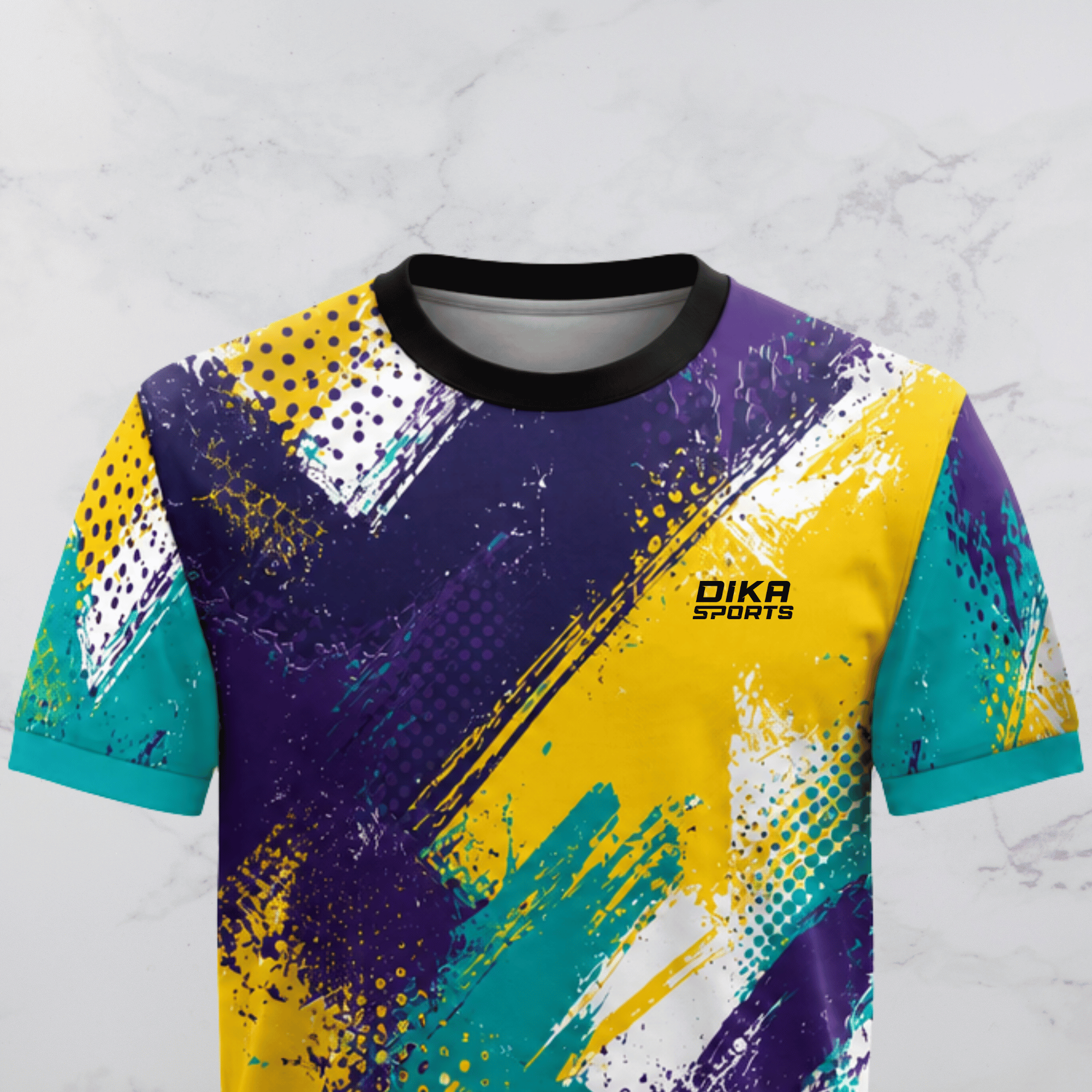 Dika Sports Cricket Jersey with Name | Personalized Round Neck Cricket Jersey for Teams and Fans
