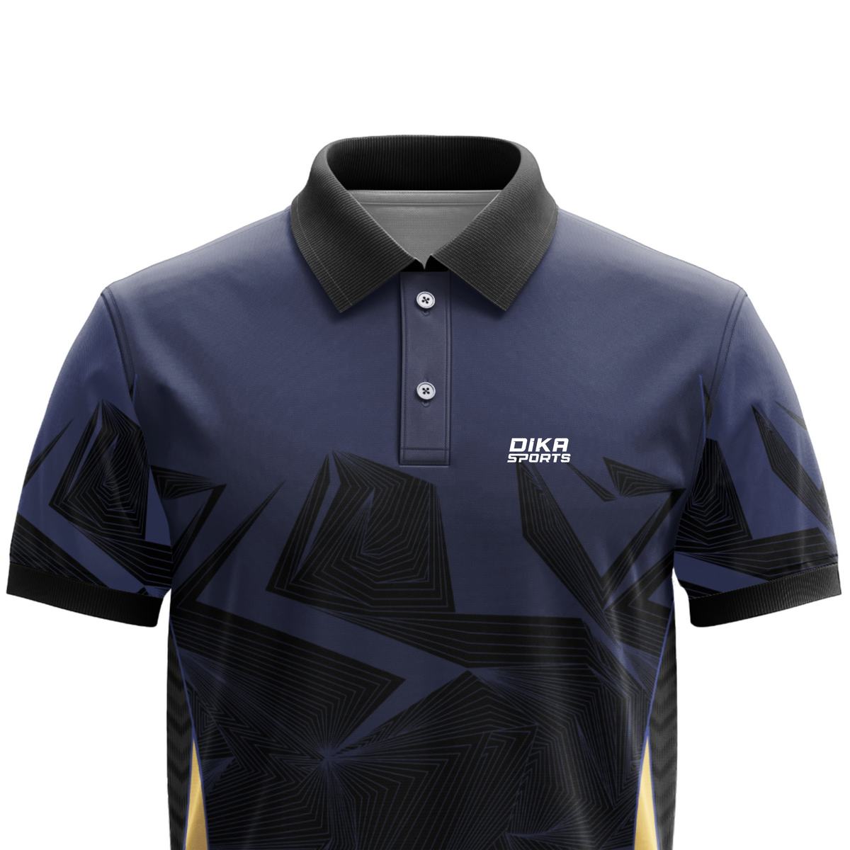 Dika Sports Custom Cricket Jersey for Men | Collar Neck Cricket Jersey with Name | Personalized Cricket T-Shirt | Breathable Sports Wear