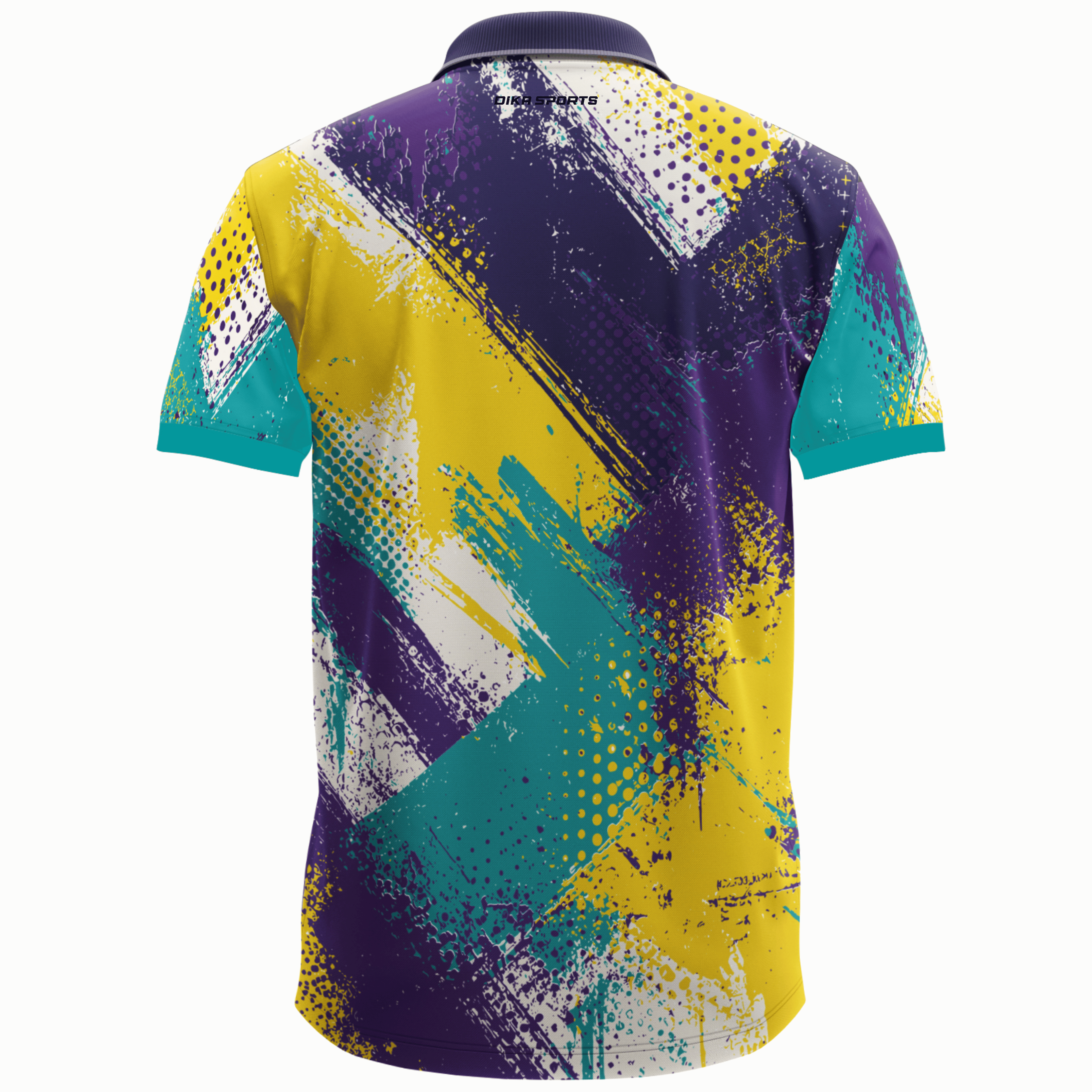 DIKA SPORTS Cricket T-Shirt for Adults Short Sleeve Breathable Sports Polo T-Shirt for Men