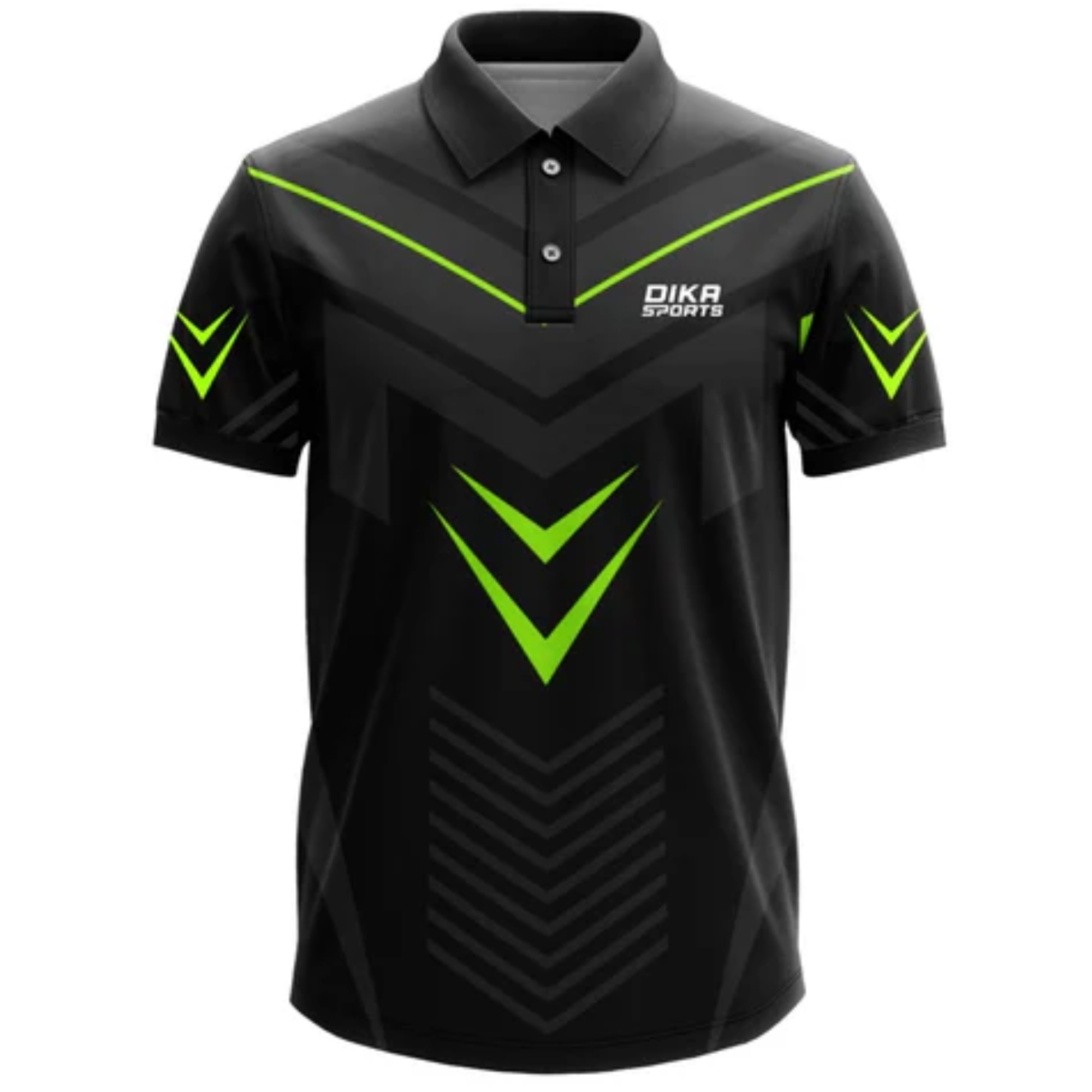 Dika Sports Collar Sports T Shirts for Men with Cricket Jersey Look
