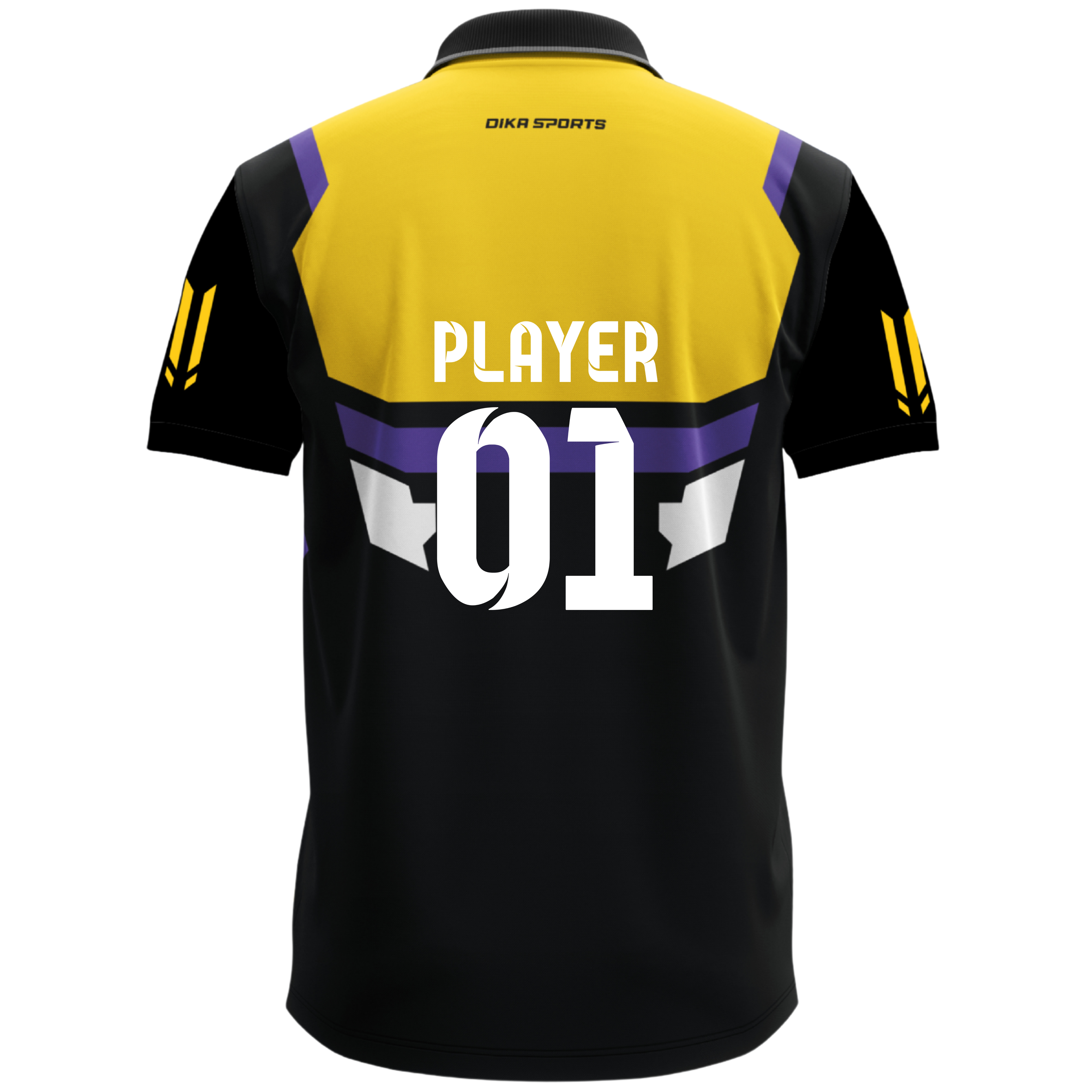 Dika Sports Name and number jersey Cricket t-shirt  for man and kids dry fit track pant - Pack of 2