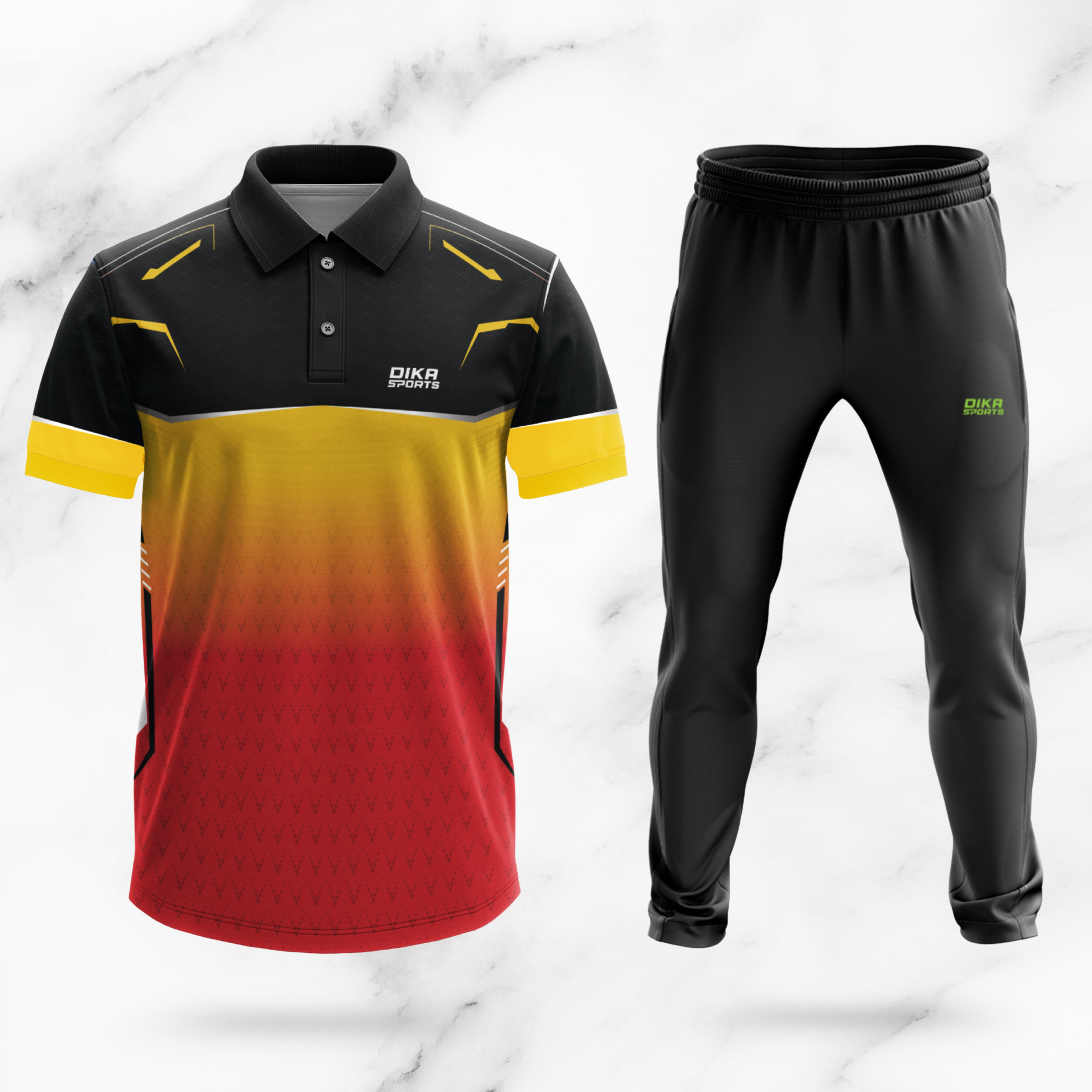 Combo Cricket jersey+track - Name and number jersey - pack of 2