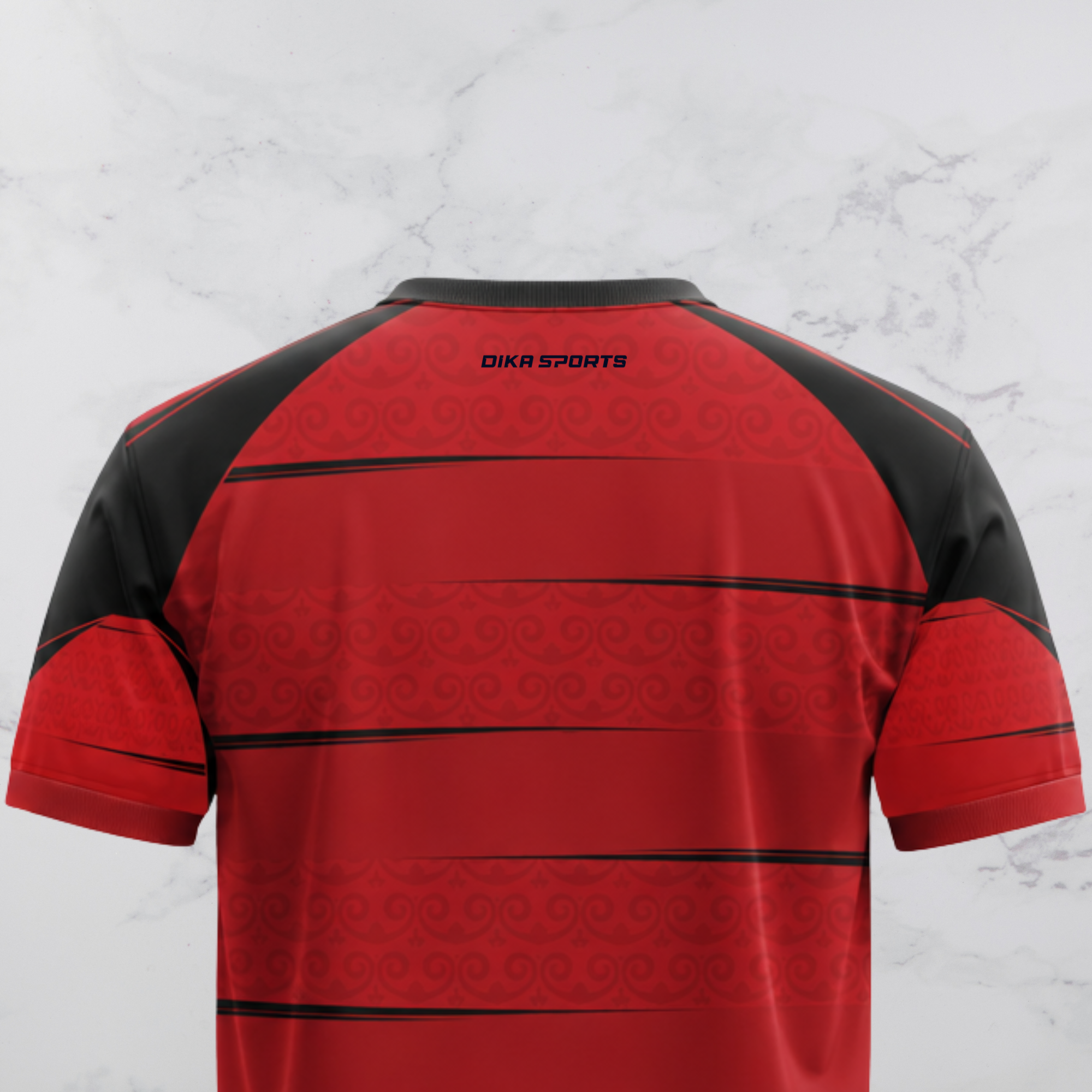 DIKA SPORTS Cricket T-Shirt for Practice Breathable Round Neck Cricket Jersey with UV Protection