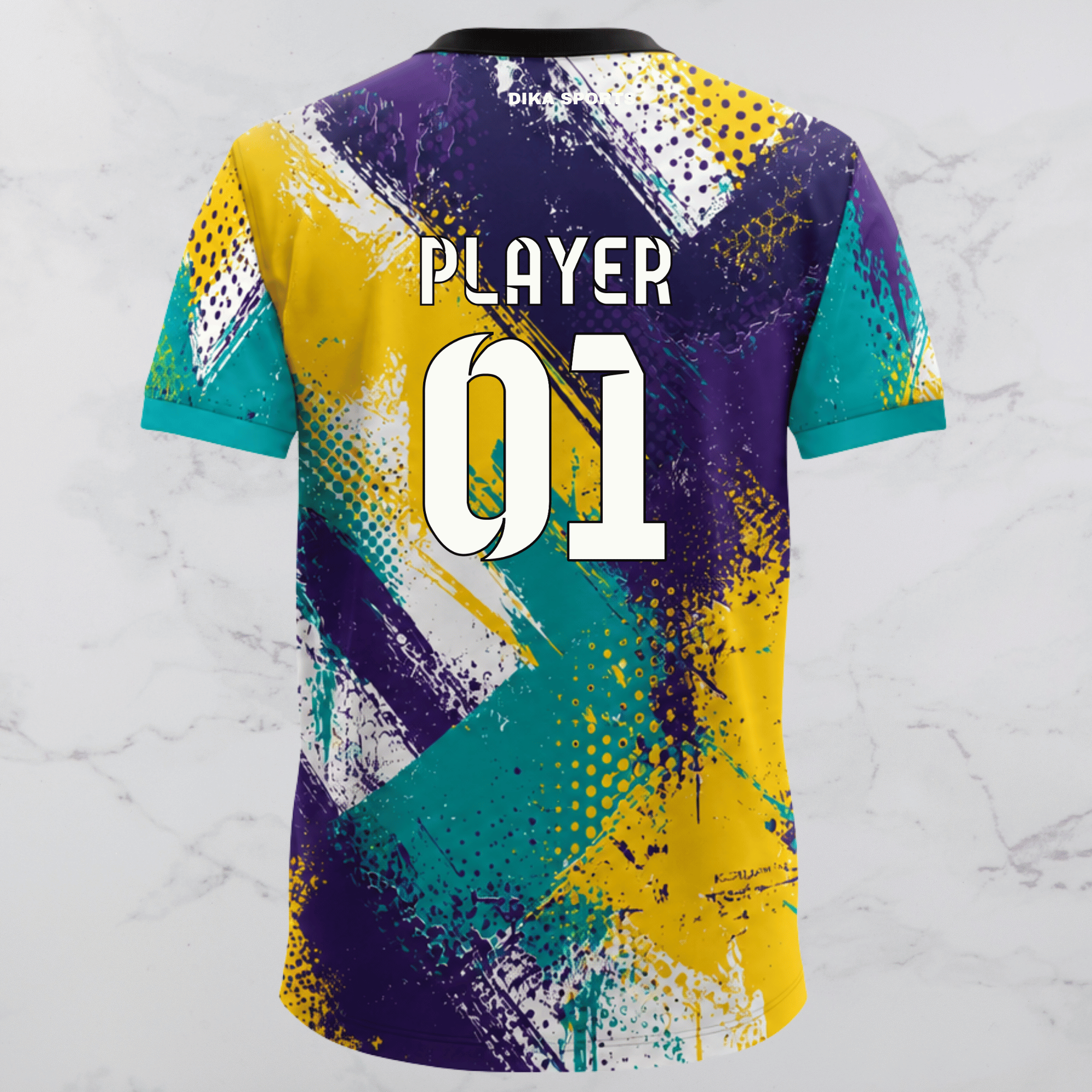 Dika Sports Cricket Jersey with Name | Personalized Round Neck Cricket Jersey for Teams and Fans