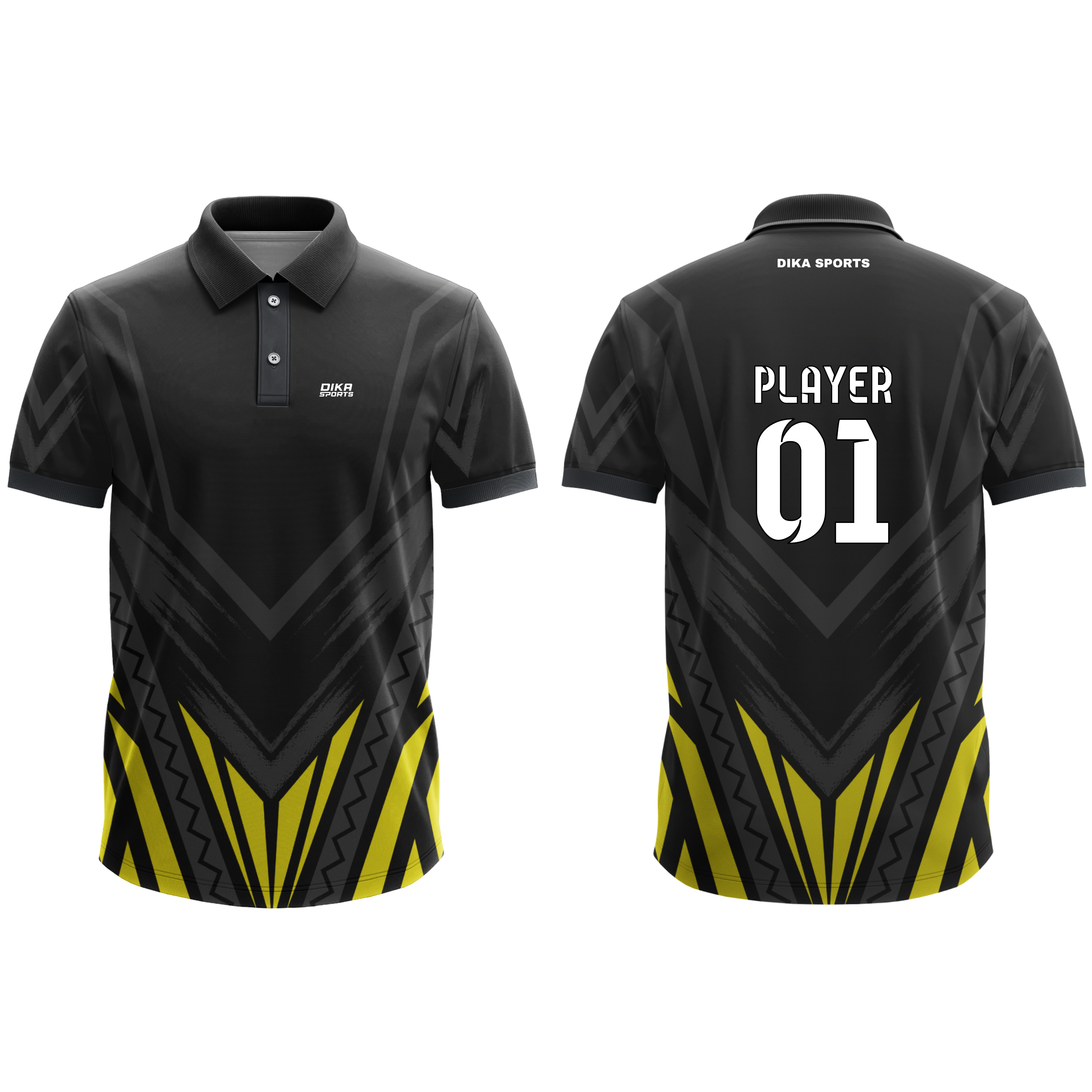 Dika Sports Custom Cricket Jersey with Name & Logo for Men