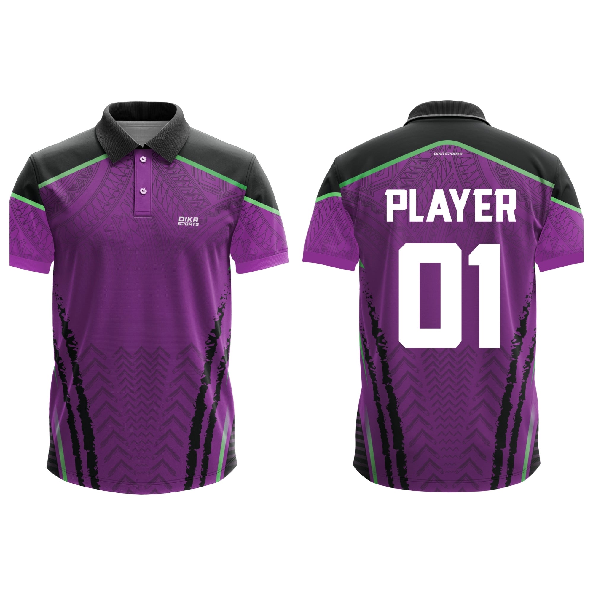 DIKA SPORTS Custom Cricket Jersey with Name & Number Personalized Sportswear for Men, Kids & Teams
