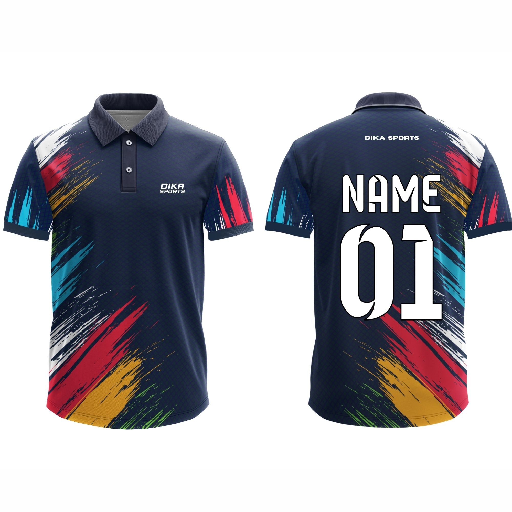 DIKA SPORTS Custom Jersey Embroidery for Cricket & Soccer Fans